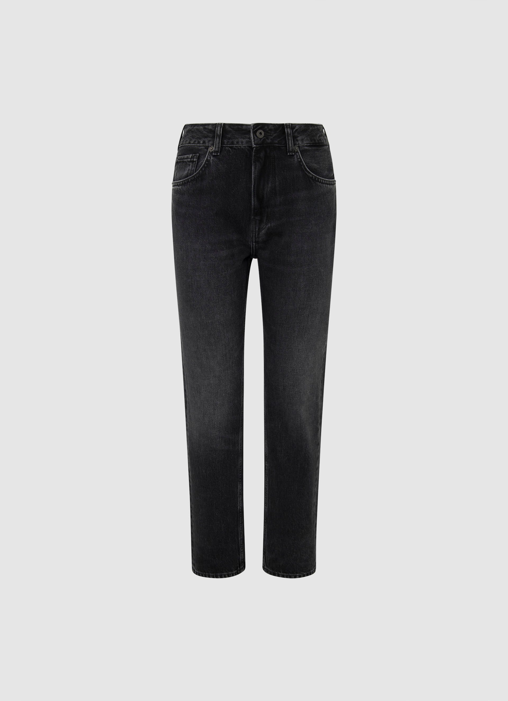 Pepe Jeans Straight jeans Met normale taille van robuust katoen-denim