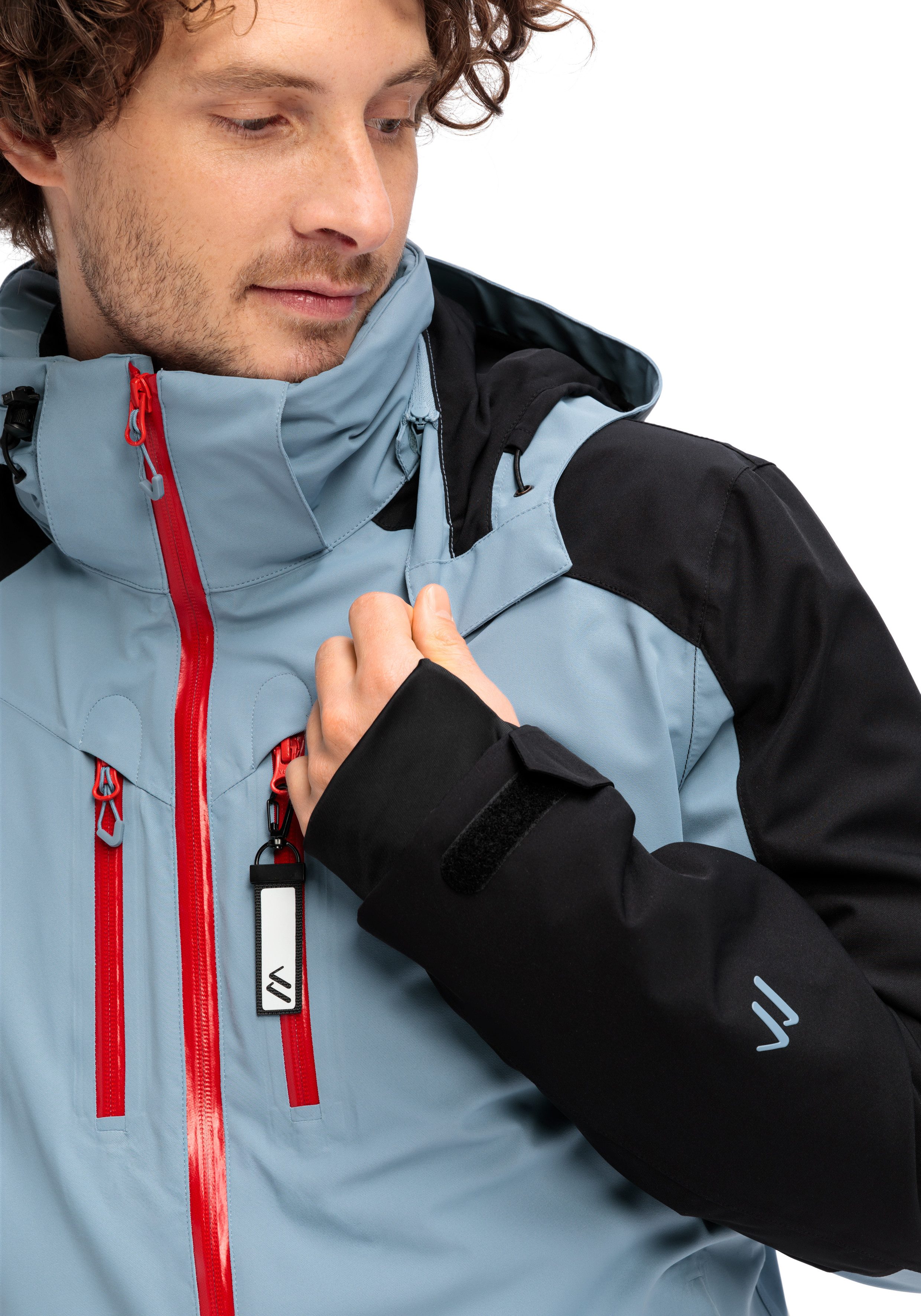 Maier Sports Ski-jack Chopok Heren winterjack met ritszakken en capuchon waterdicht