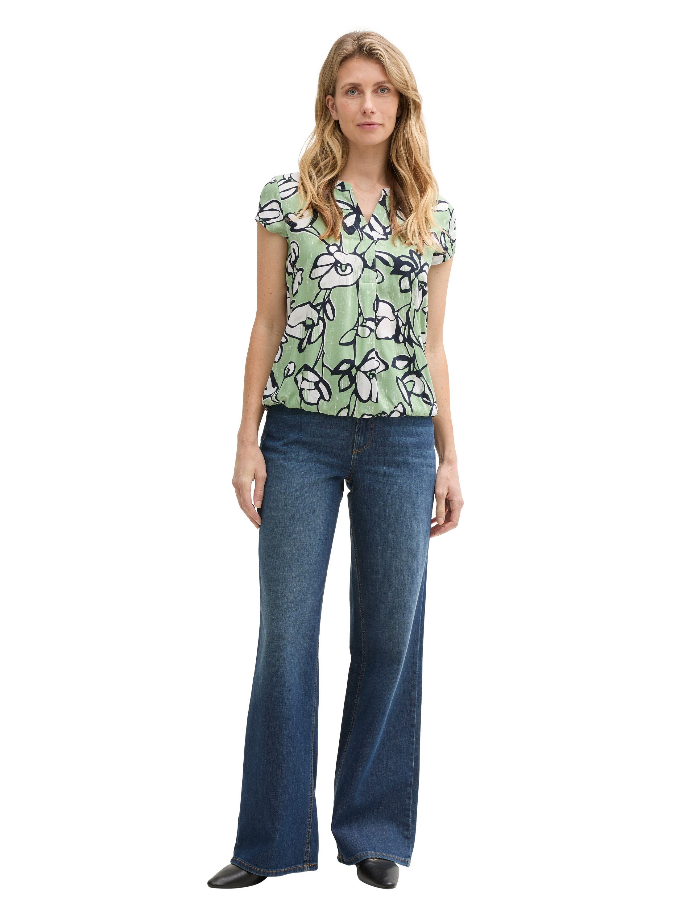 Tom Tailor Blouse met korte mouwen met grafisch patroon