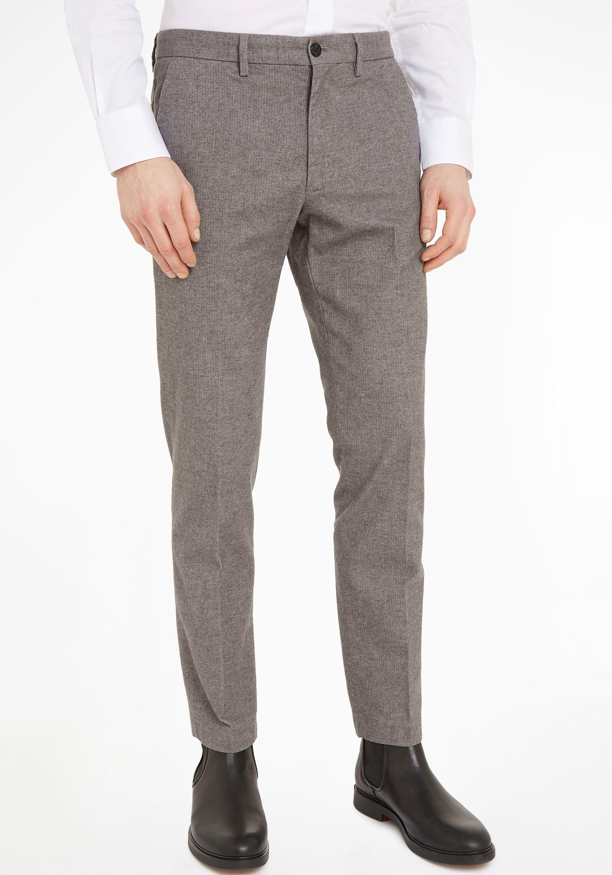 Tommy Hilfiger Five-pocketsbroek Denton Brushed Hbone