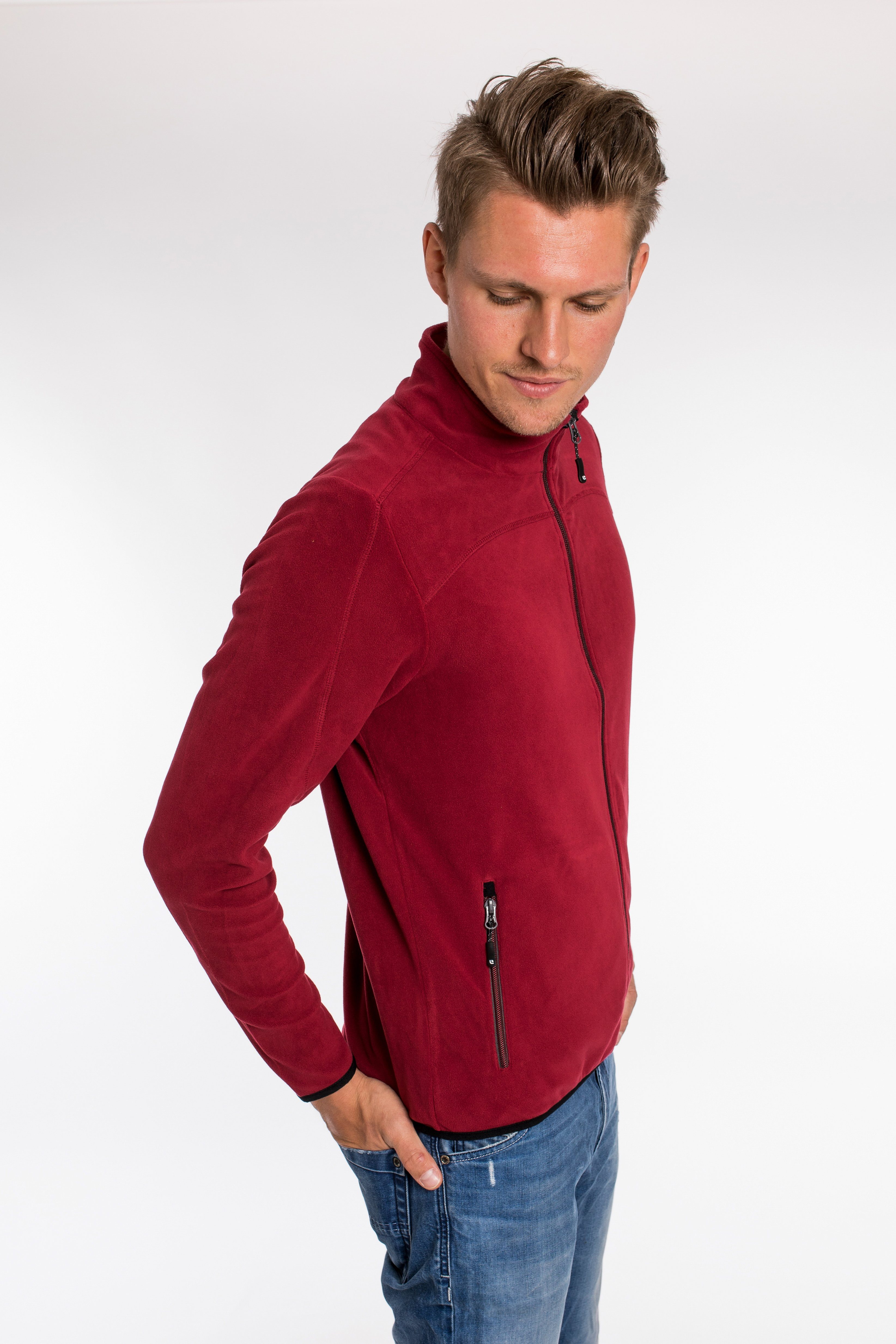 DEPROC Active Fleecejack KIRKVALE MEN zacht fleecejack in traditionele look