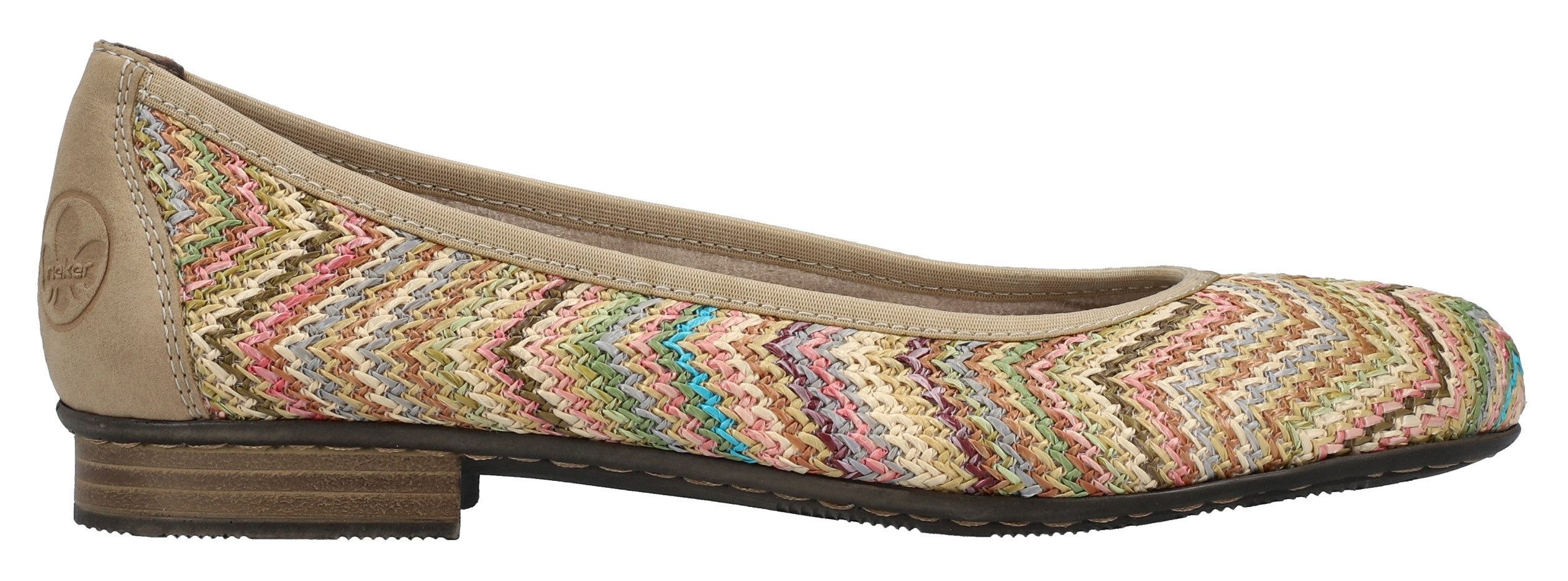 Rieker Ballerina's , slippers, instapschoen, pumps met zachte binnenzool