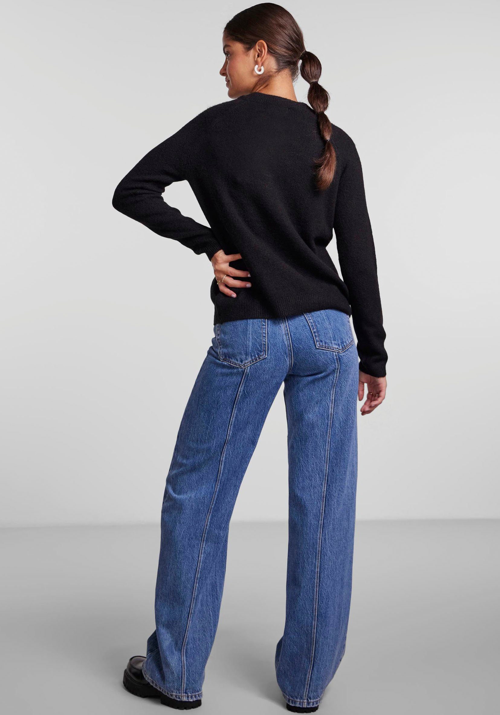 pieces Gebreide trui PCJULIANA LS O-NECK KNIT NOOS BC