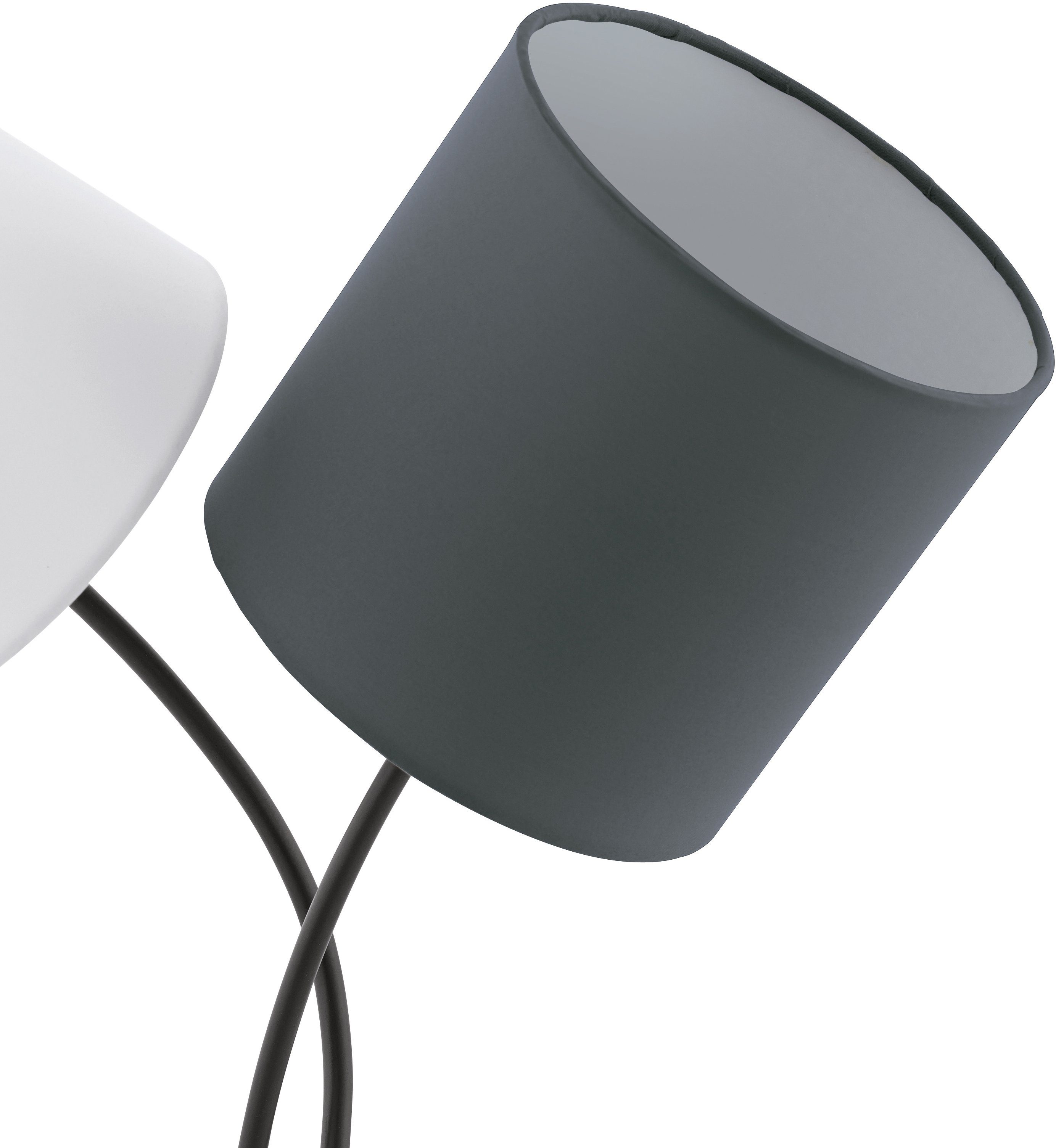 EGLO Tafellamp ALMEIDA L38 x H47,5 x B18,5 cm / excl. 3x E14 (elk max. 25 W) / van stof