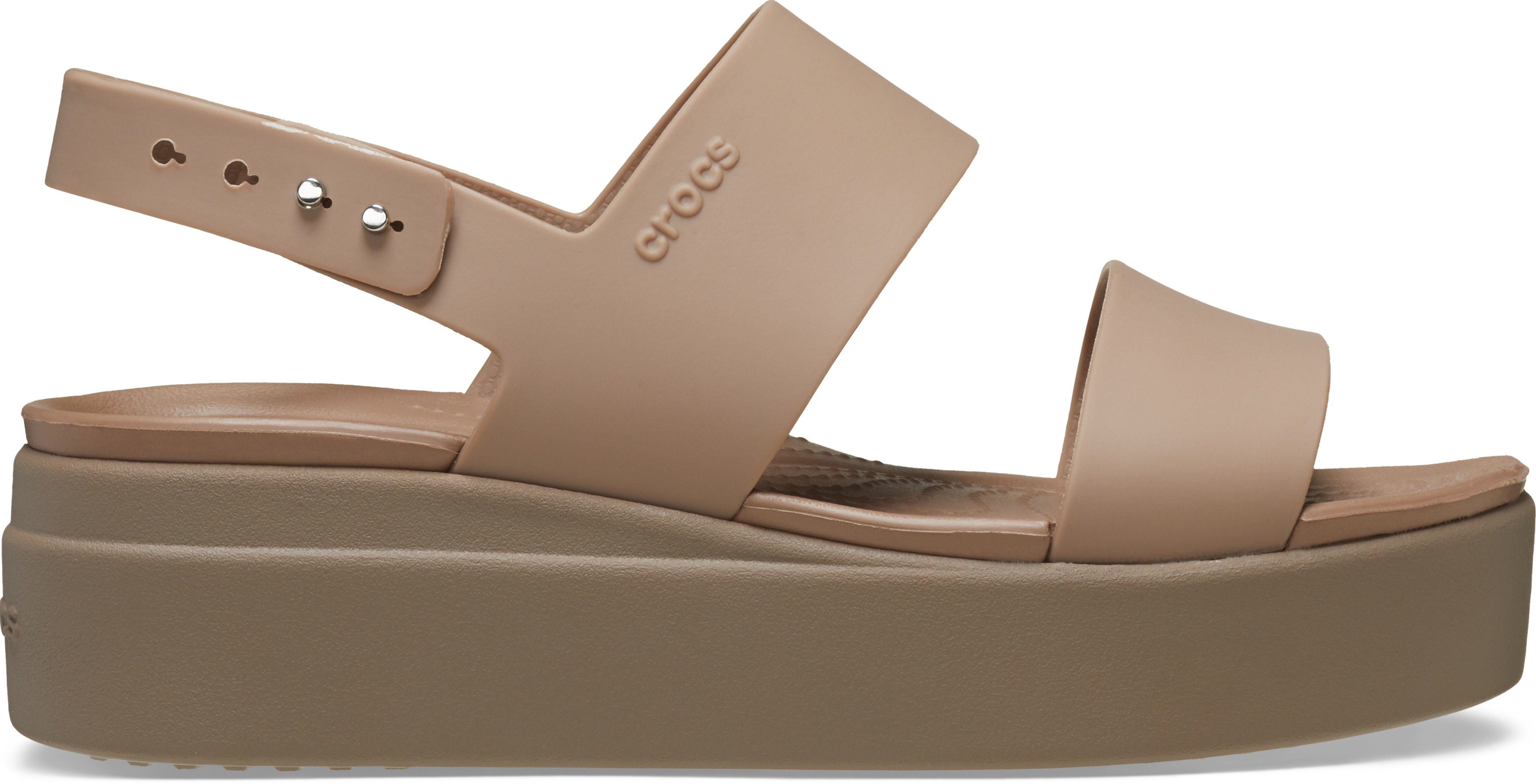 Crocs Sleehaksandaaltjes Brooklyn Low Wedge zomerschoen, sandaal, sleehak, met modieuze plateauzool