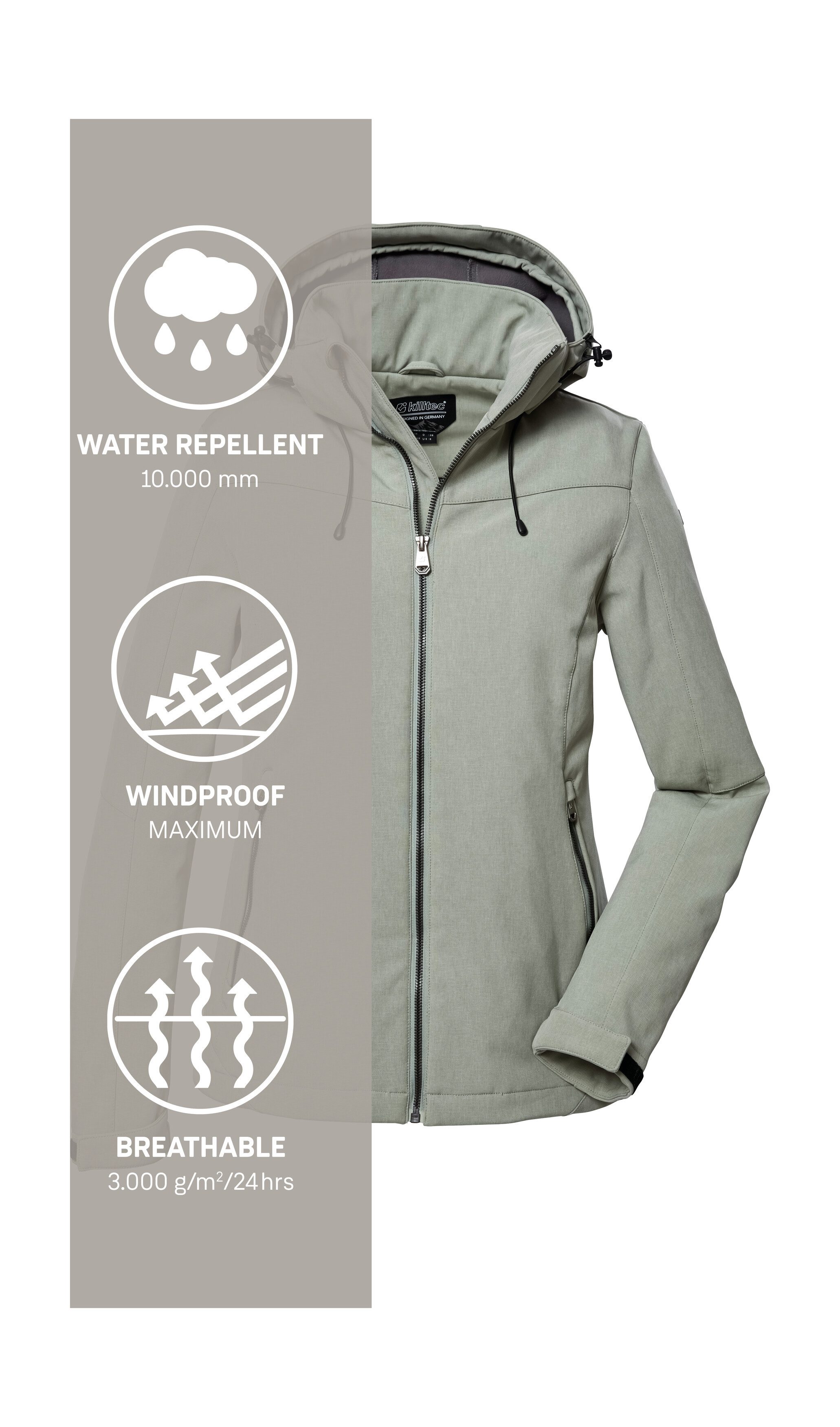 Killtec Softshell-jack Dames softshelljas