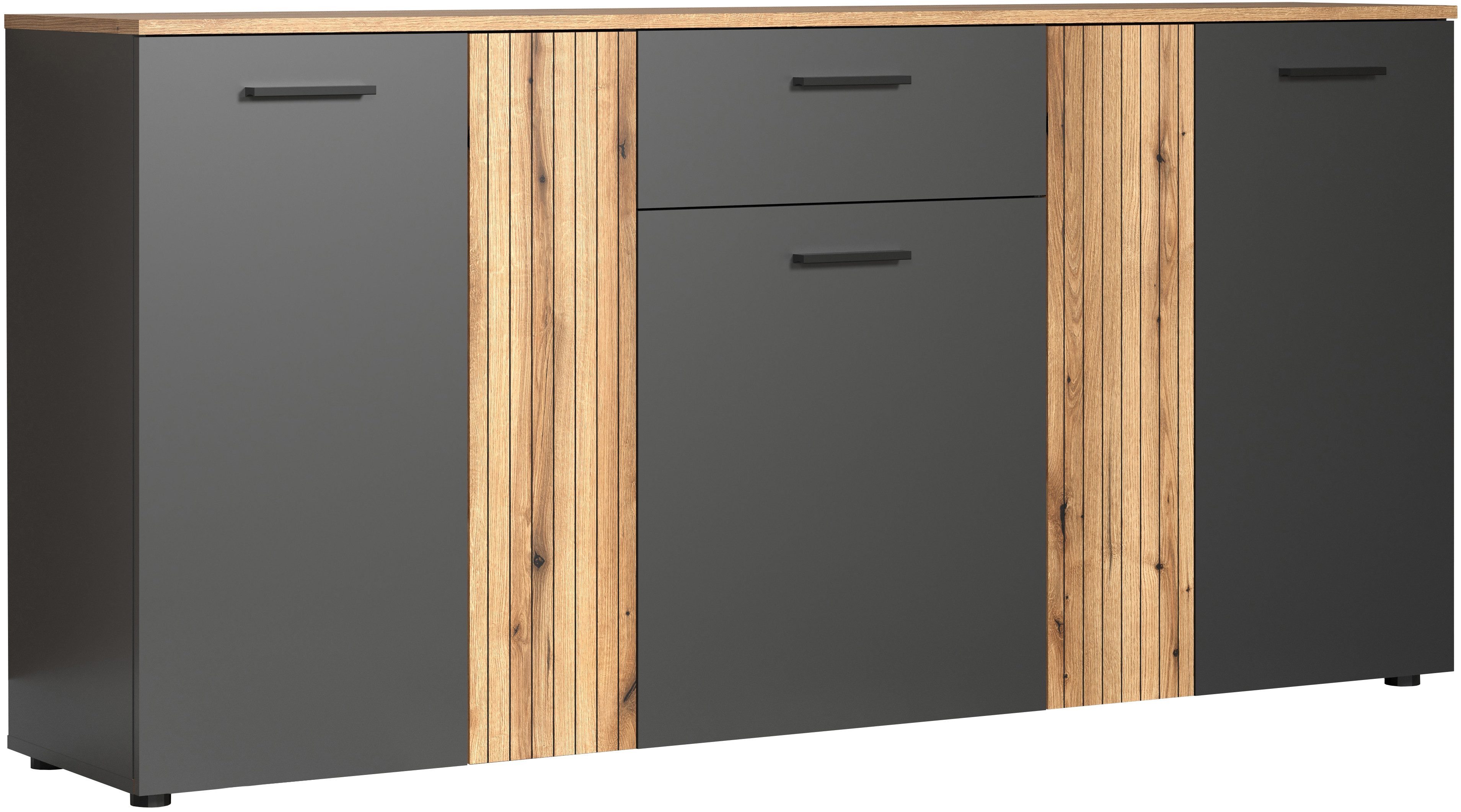 INOSIGN Kast Estepona Sideboard met aanpasbare deuren met groefontwerp