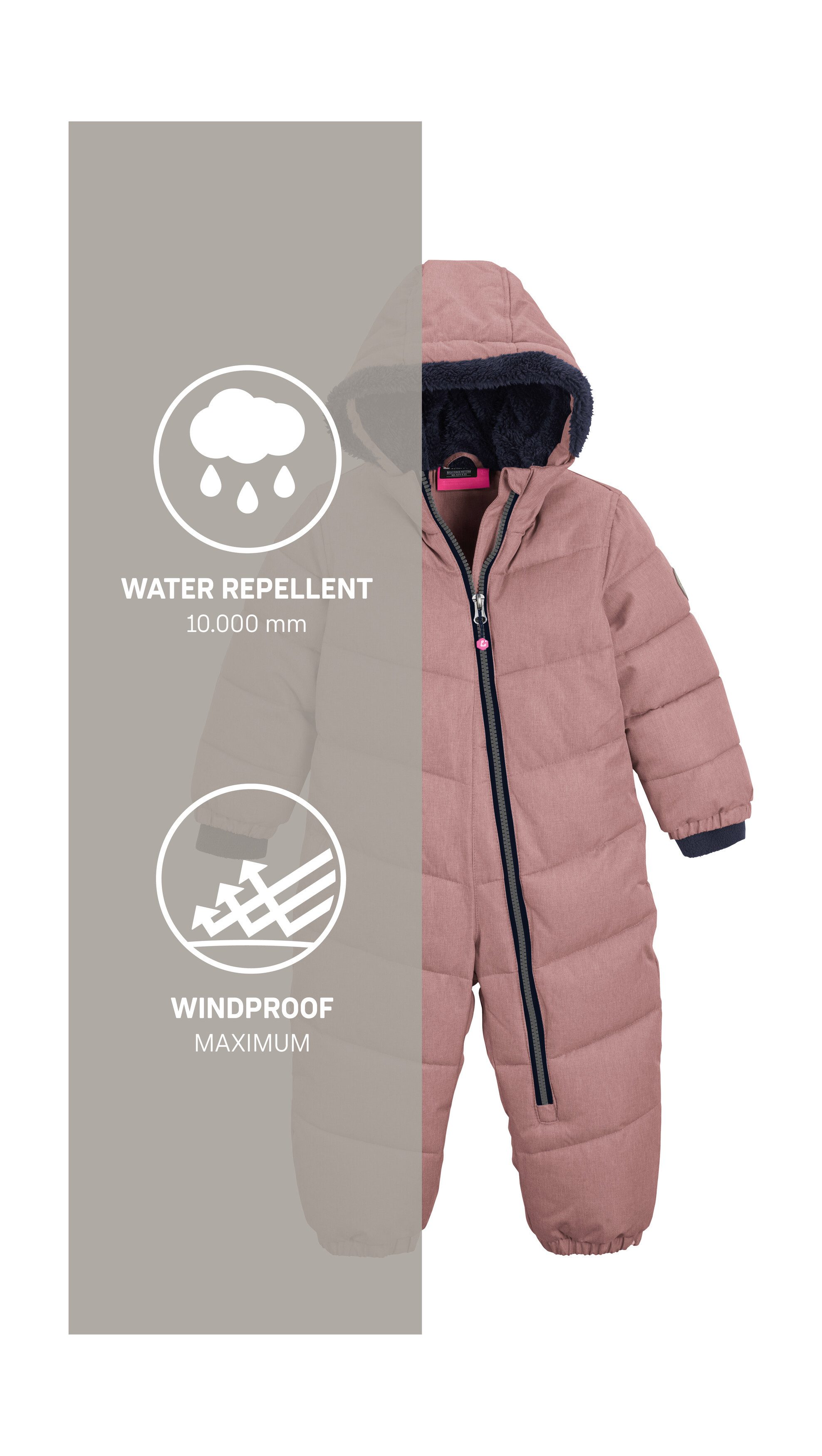 Killtec Ski-overall Karter Mini Sneeuwpak: waterafstotend, winddicht, warm, gemakkelijk aan te trekken