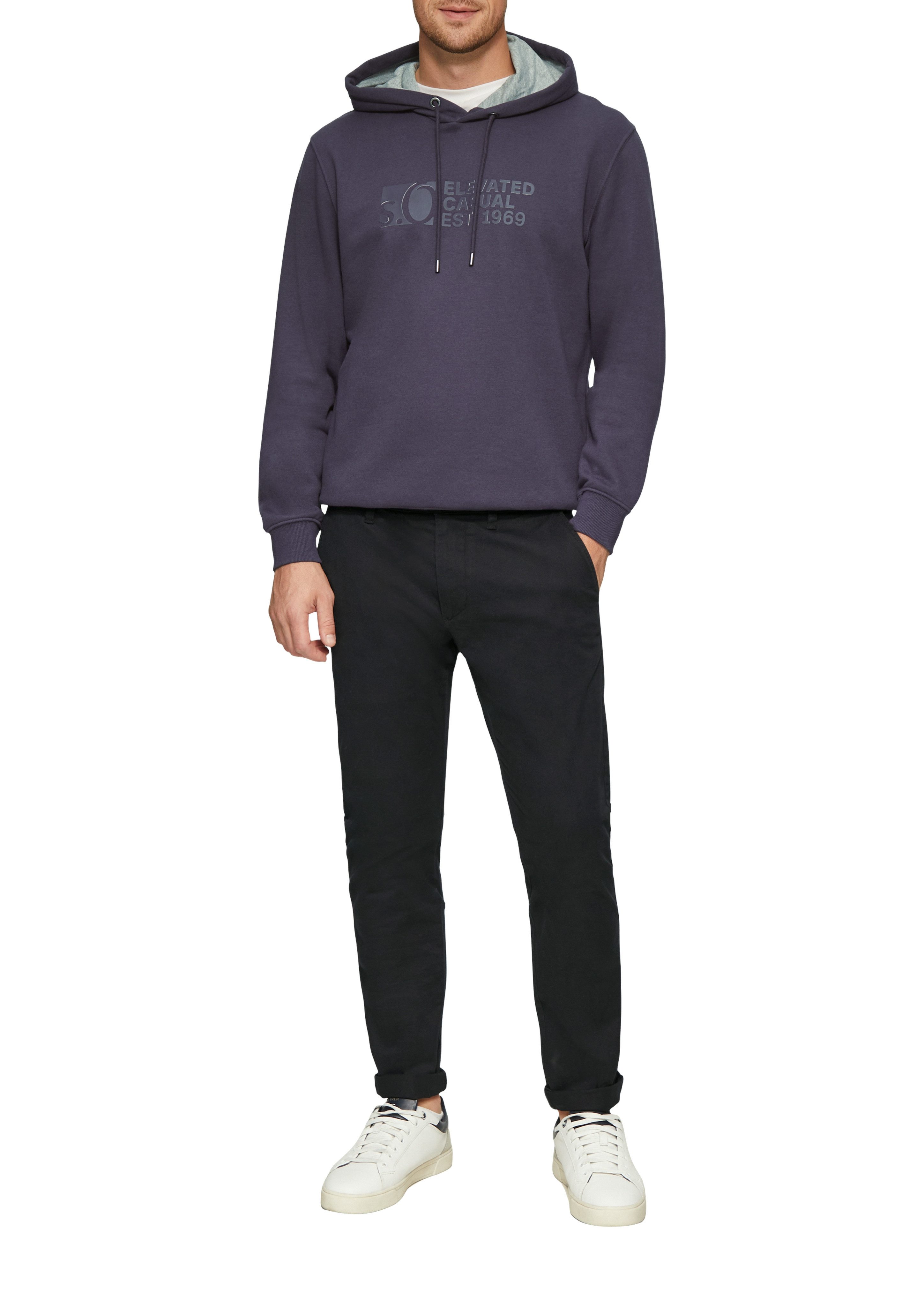s.Oliver Hoodie met frontprint