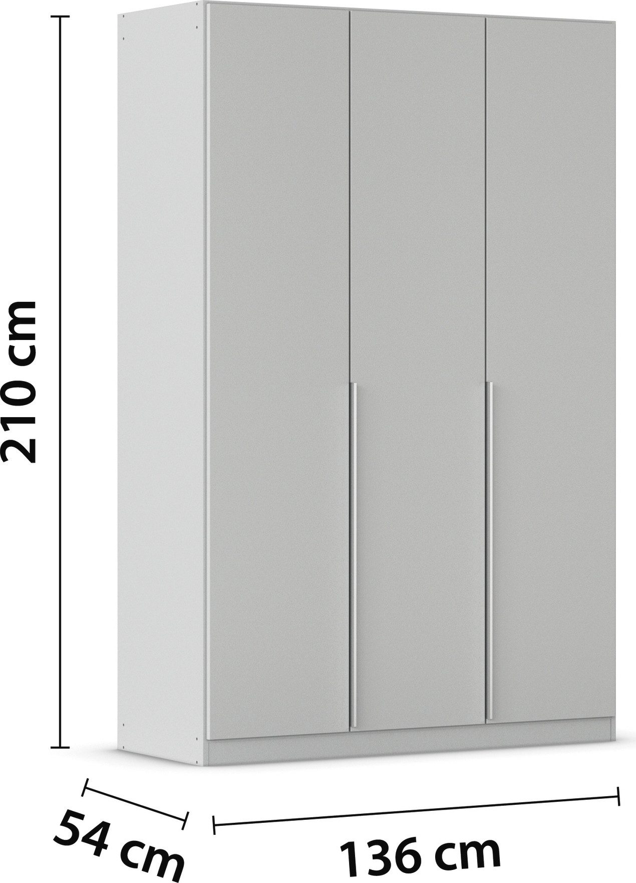 rauch Draaideurkast Kledingkast kast garderobe AGORDO met decor- of hoogglansfront doordachte binnenuitrusting, in 6 breedtes en 2 hoogtes made in germany