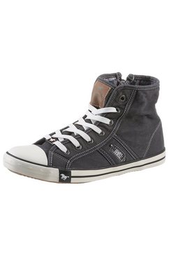 mustang shoes sneakers met merk in de loopzool zwart