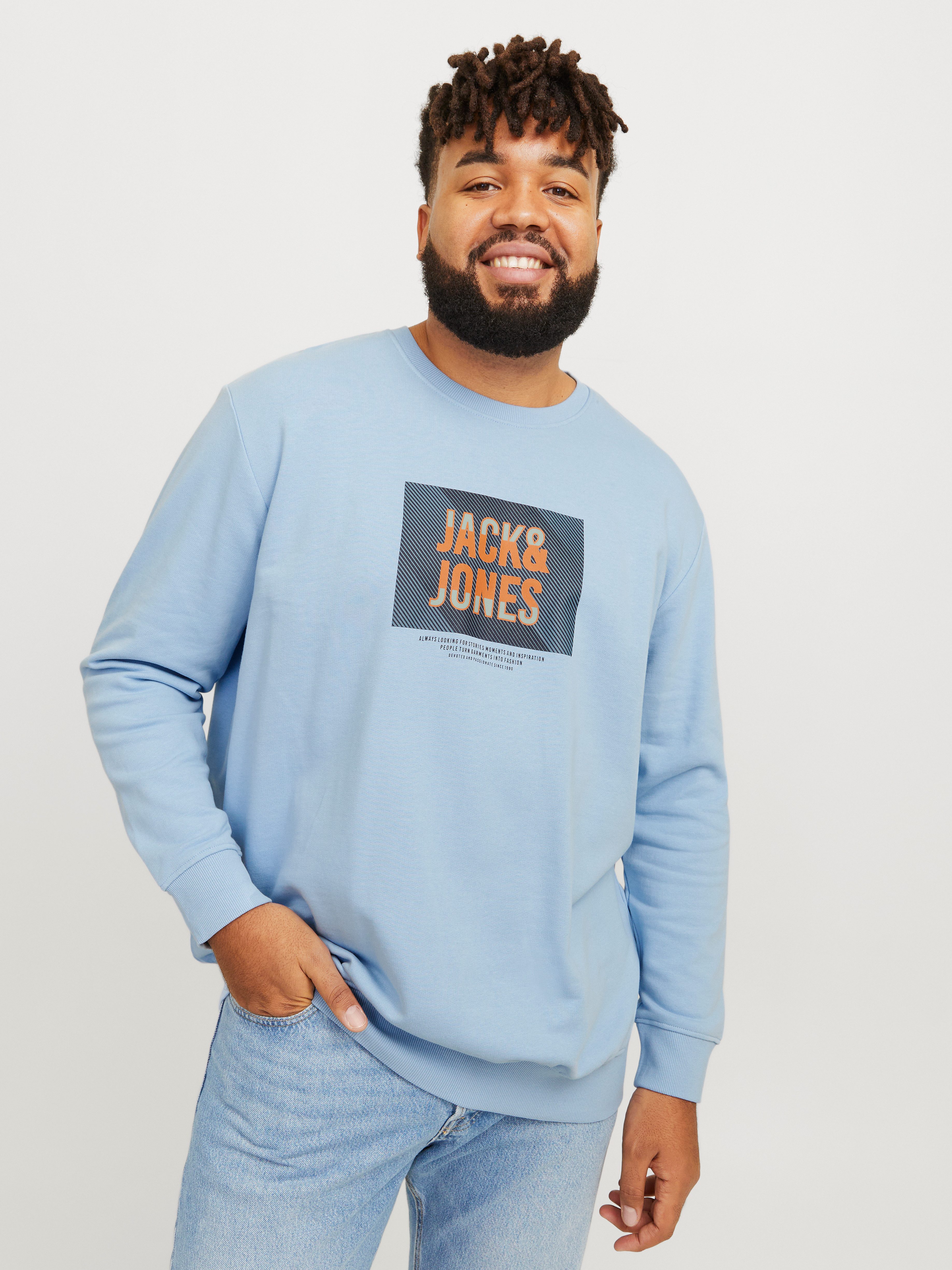 Jack & Jones PlusSize Sweatshirt JJHUDSON SWEAT CREW NECK PLS