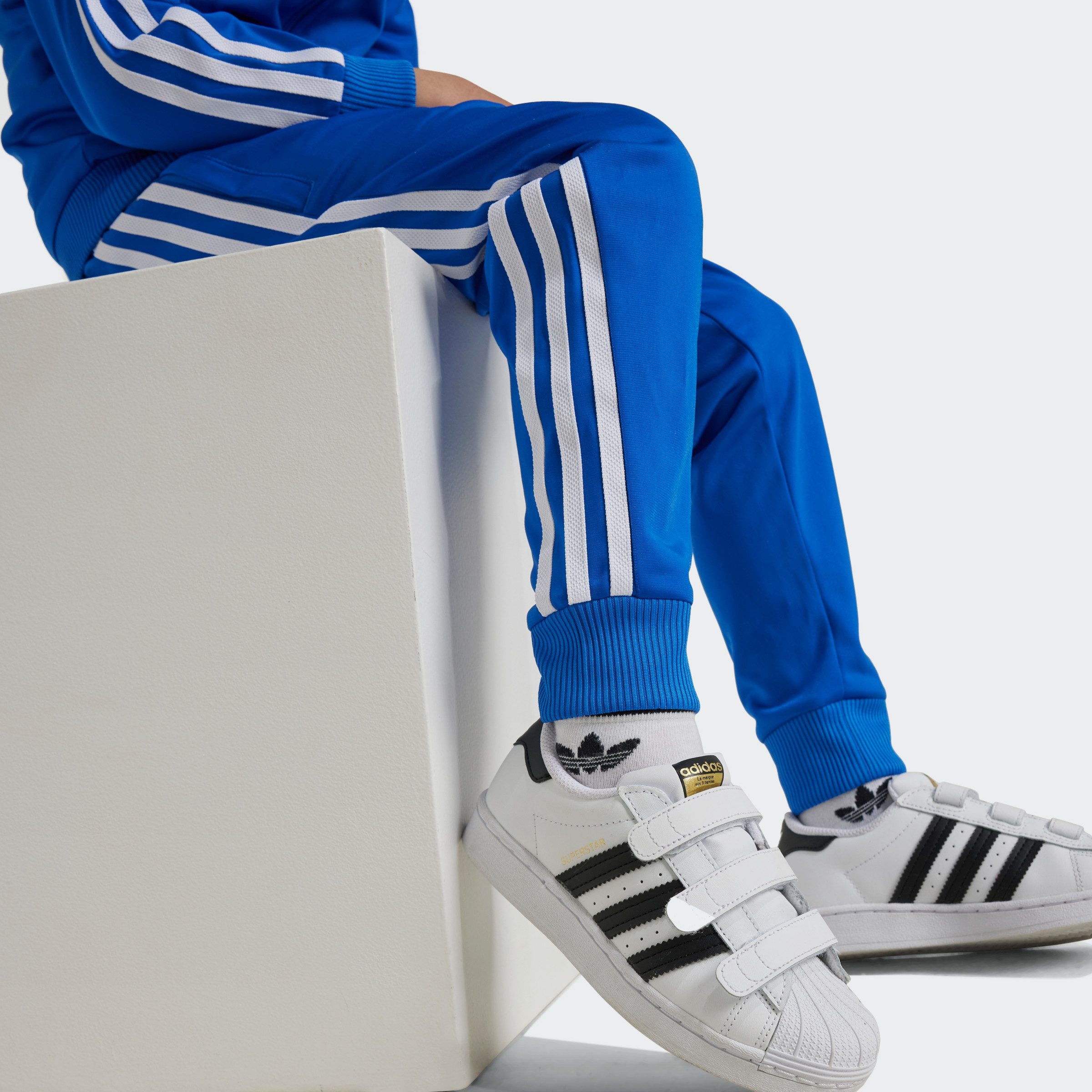 Adidas sst shops trainingspak blauw