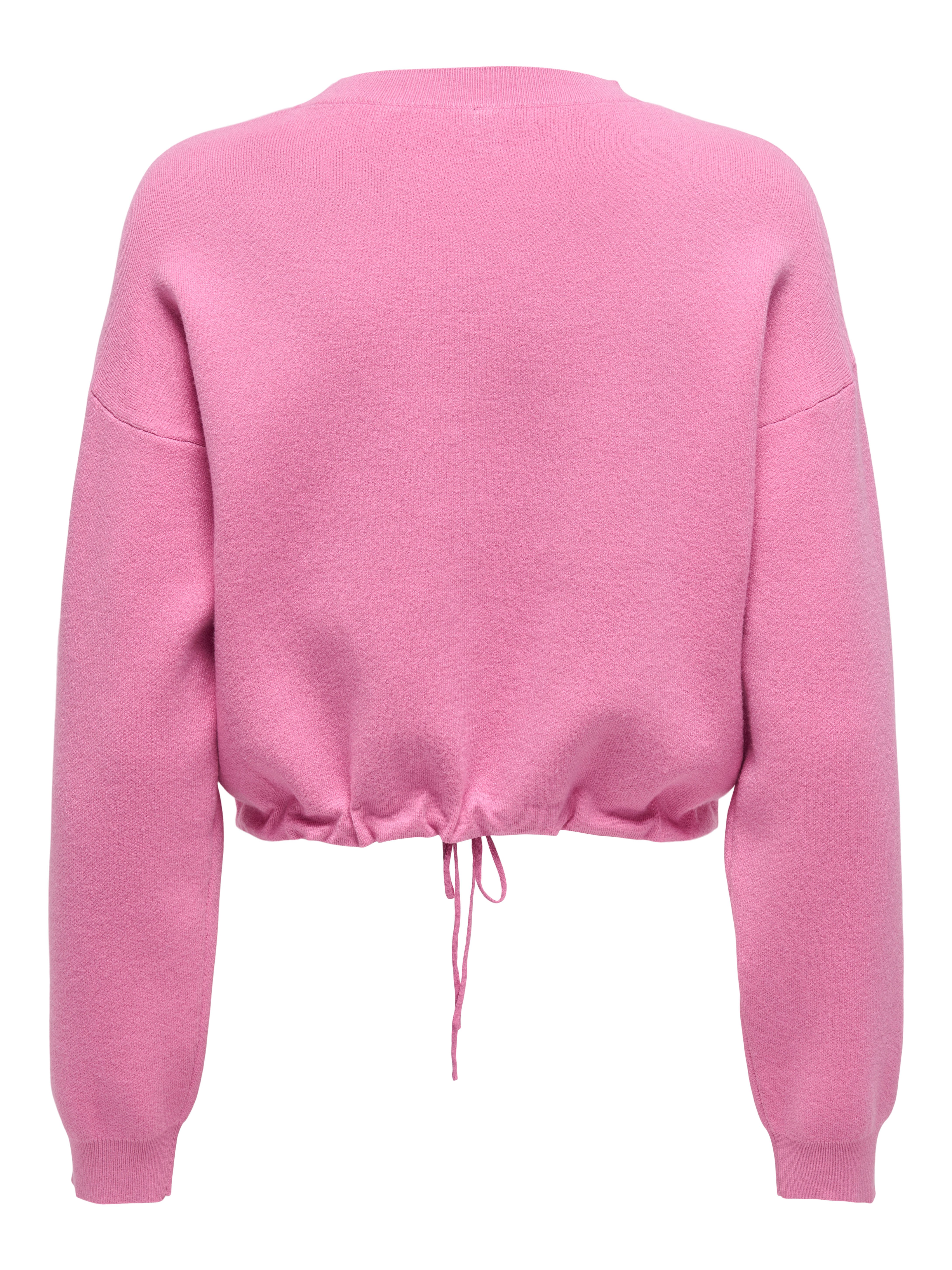 Only Gebreide trui ONLSUMMER LIFE LS O-NECK STRING CC KNT