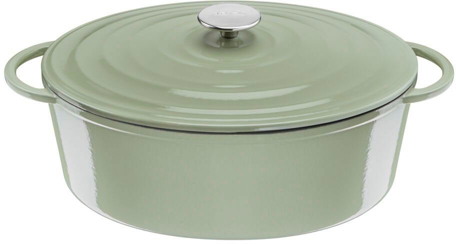 Tefal Braadpan LOV braadpan met deksel, Ø 34 cm, ovaal Inductie, geschikt voor alle soorten fornuizen, incl. e-book (1-delig)