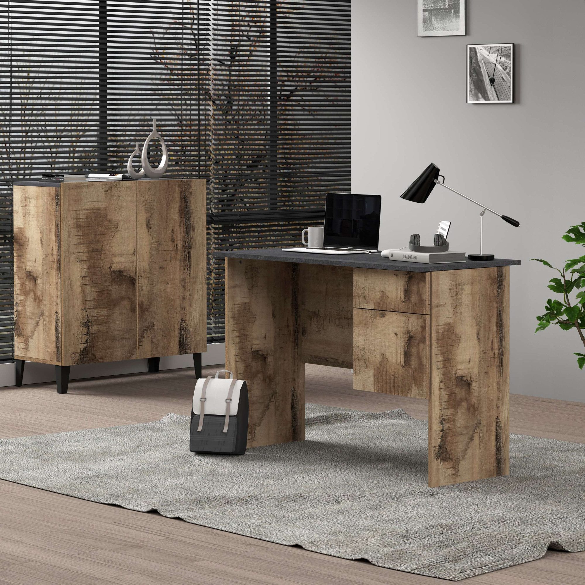 INOSIGN Archiefkast Sunrise Archiefkast, Multifunctionele kast, Bureaukast met 2 deuren & 2 vakken, breedte 79,2 cm, gemaakt in italië