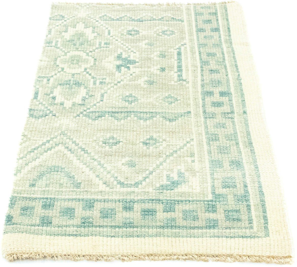 morgenland Wollen kleed Design-vloerkleed met de hand geknoopt beige handgeknoopt