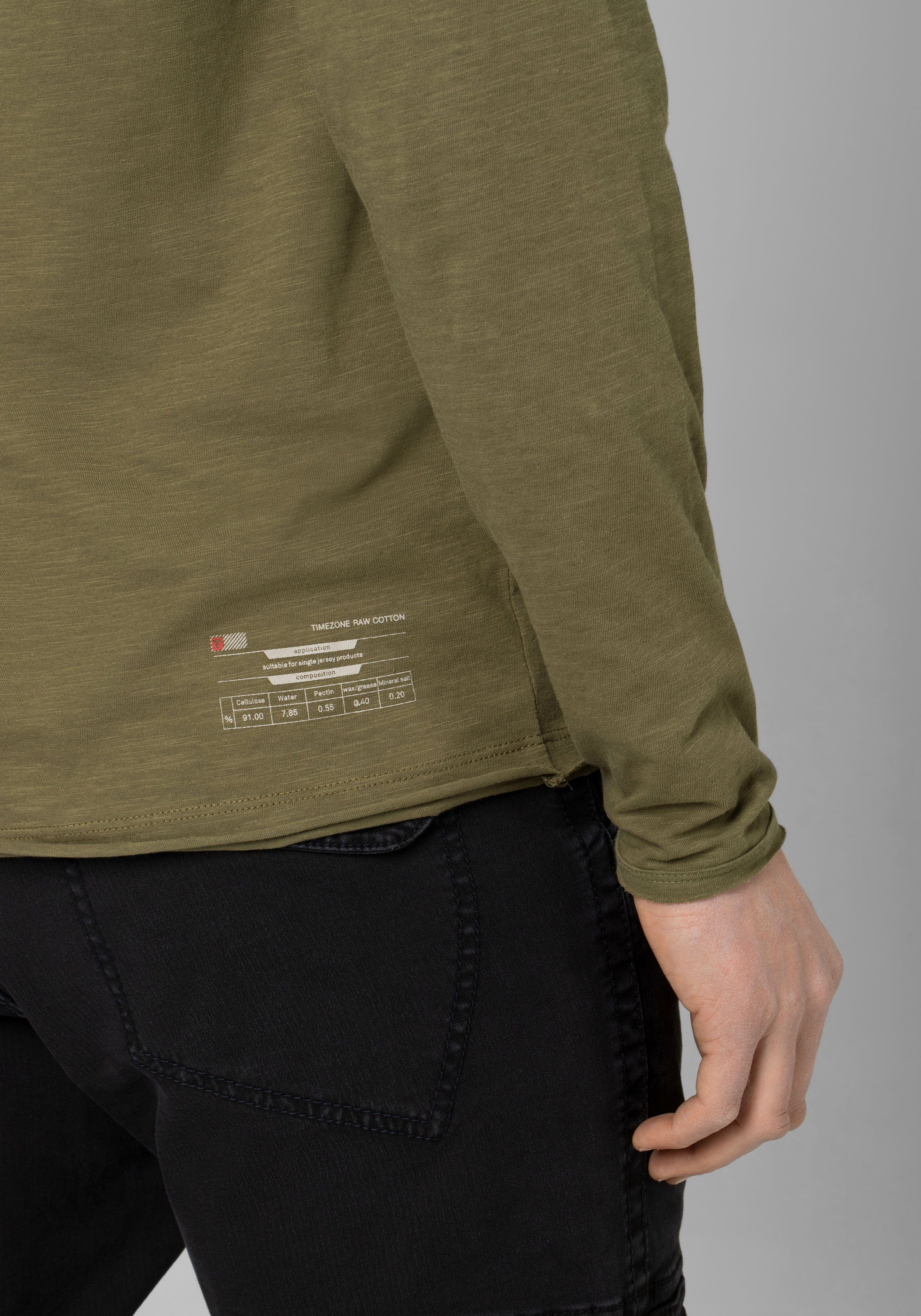 TIMEZONE Shirt met lange mouwen Ribbed Basic Longsleeve