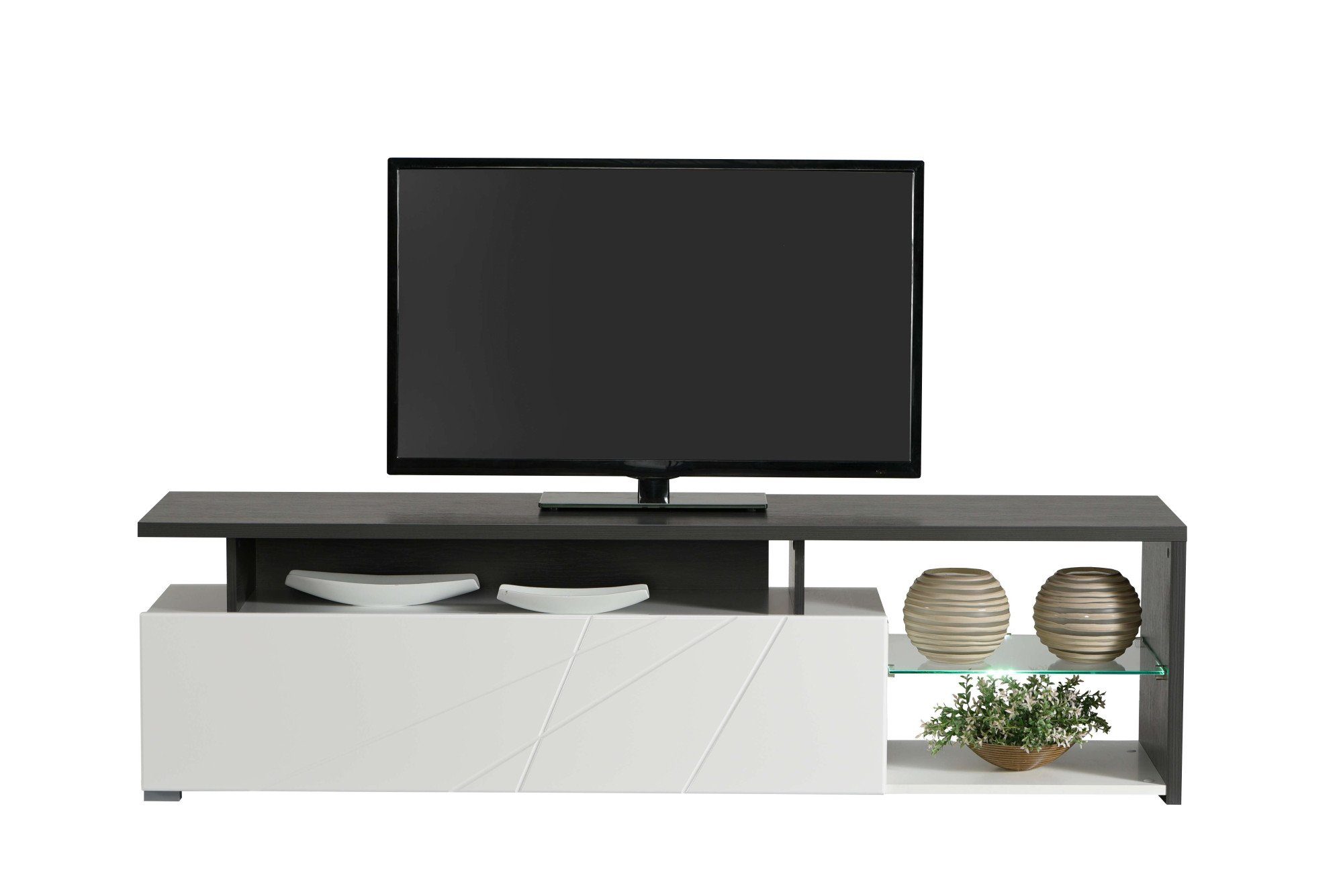 INOSIGN Tv-meubel Arctic TV-Board TV-kast, Br. 170 cm, met en zonder LED-verlichting, front met frezing