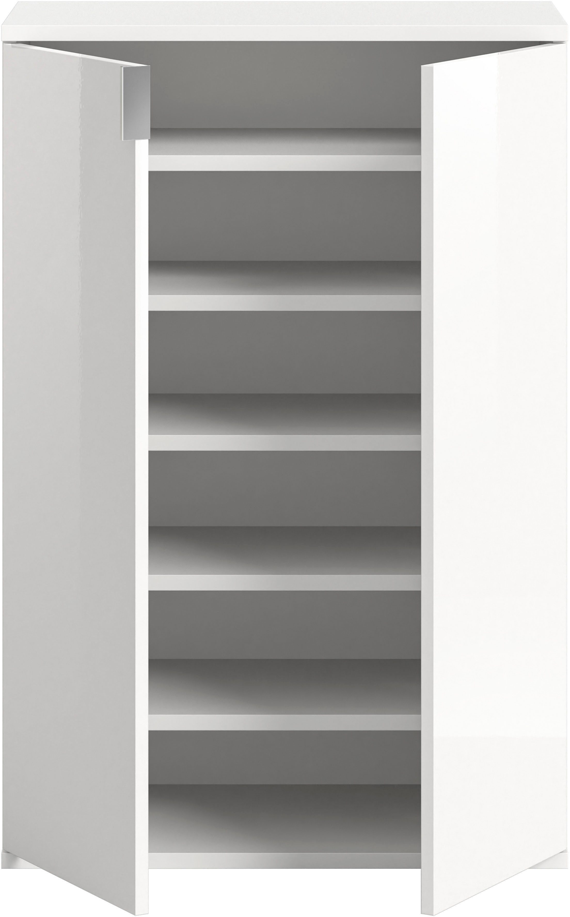 INOSIGN Schoenenkast Trondheim, Breedte 61 cm, 2 Deuren, 5 Planken, 6 Vakken Garderobekast, schoenenkast, schoenenkommode, buffetkast, gangkast