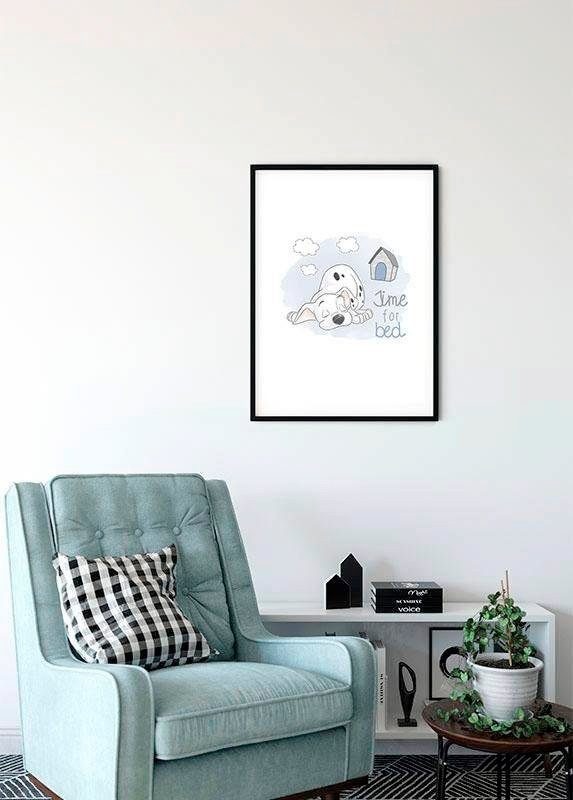 Komar Wanddecoratie 101 dalmatiër Bedtime Wanddecoratie voor de kinderkamer - zonder lijst (1 stuk)