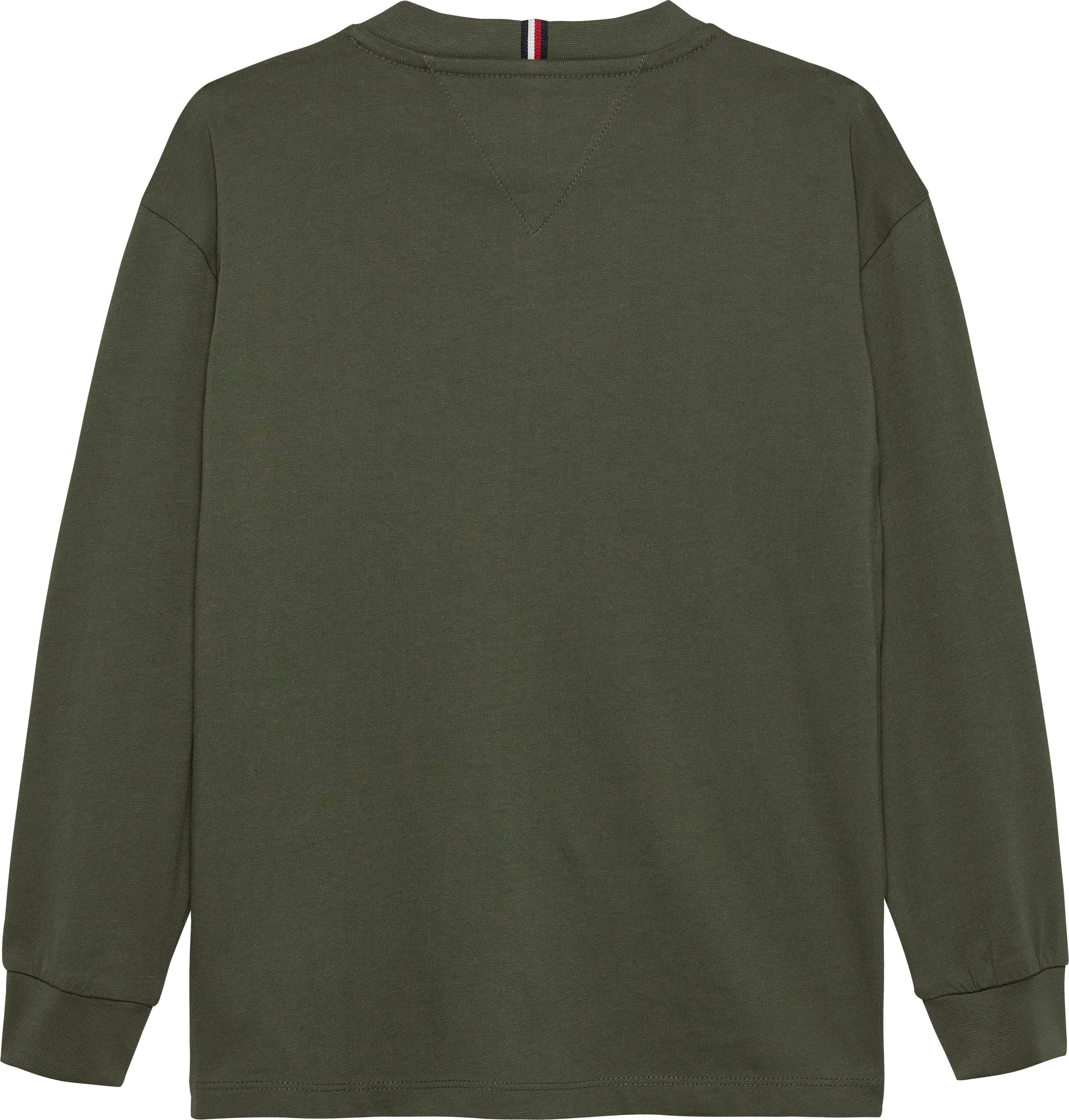 Tommy Hilfiger Shirt met lange mouwen ESSENTIAL T-SHIRT LS voor kinderen tot 16 jaar, merklogo