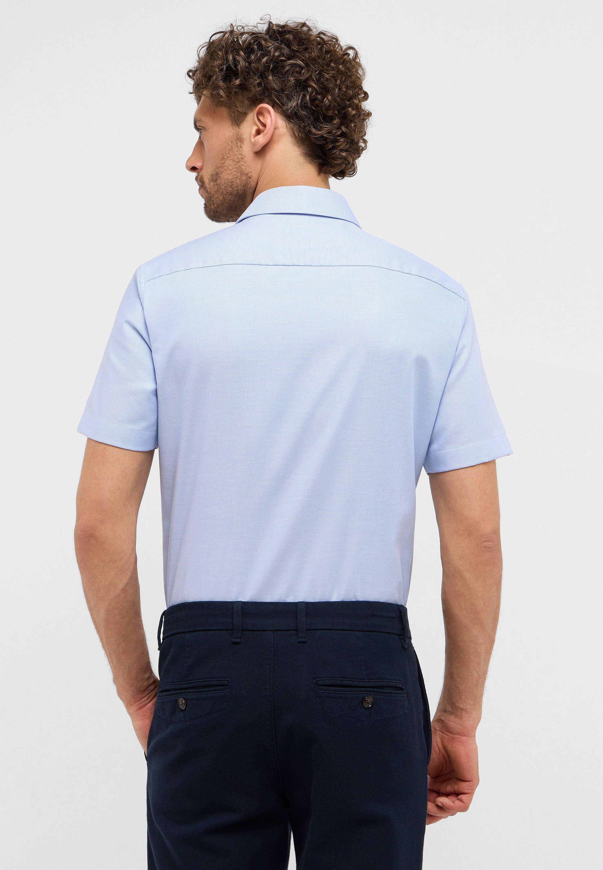 Eterna Overhemd met korte mouwen Slim fit