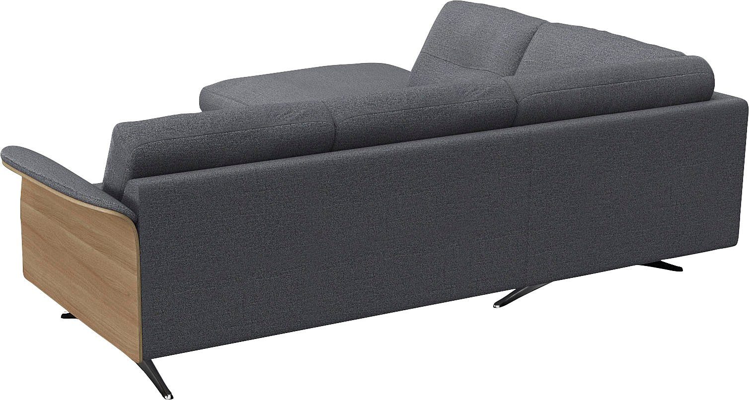 FLEXLUX Hoekbank Glow, super comfortabel door hoogwaardige zitconstructie met binnenvering, L-vorm