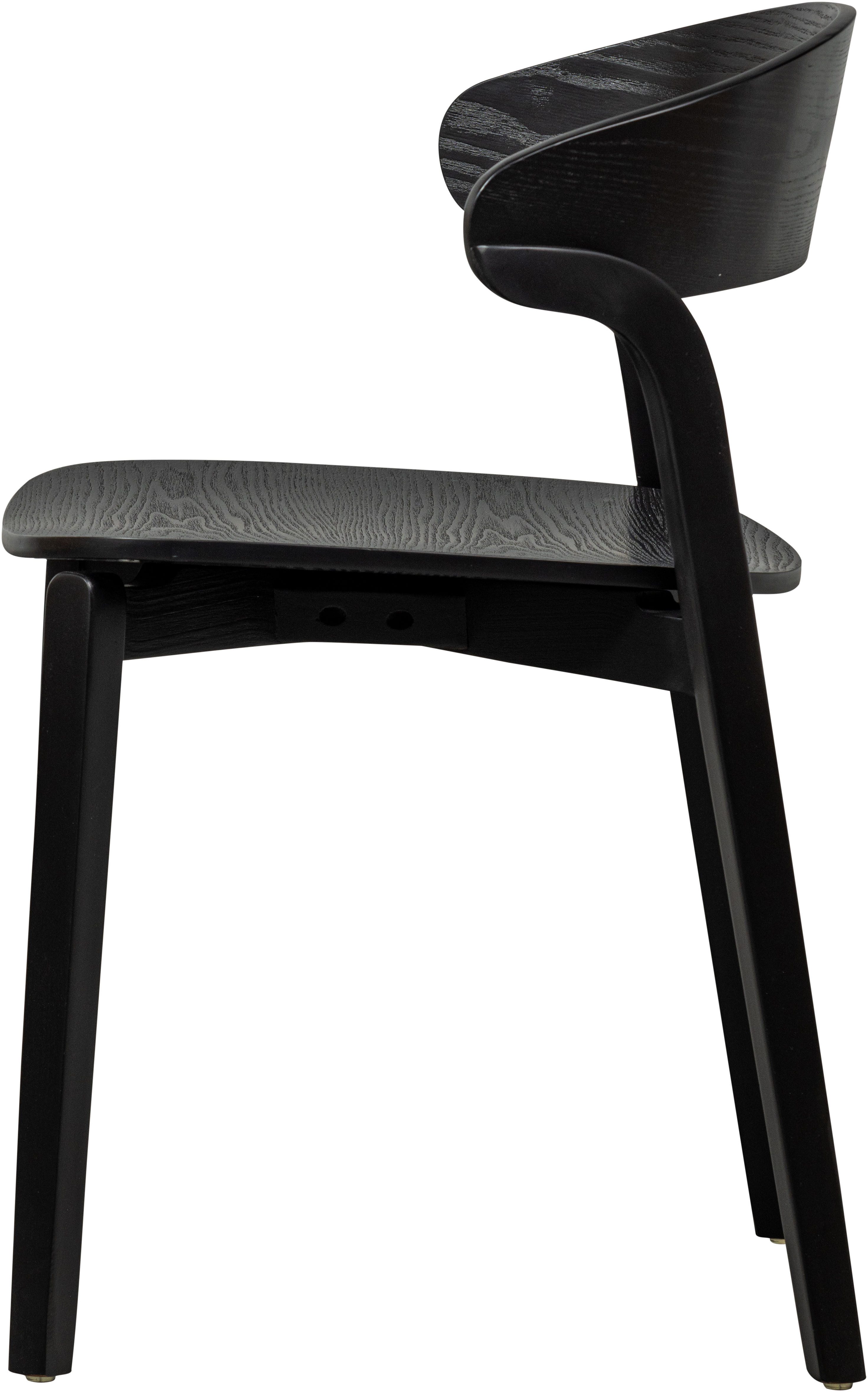 WOOOD Stoel Cras Eetkamerstoel van essenhoutfineer (set, 2 stuks)