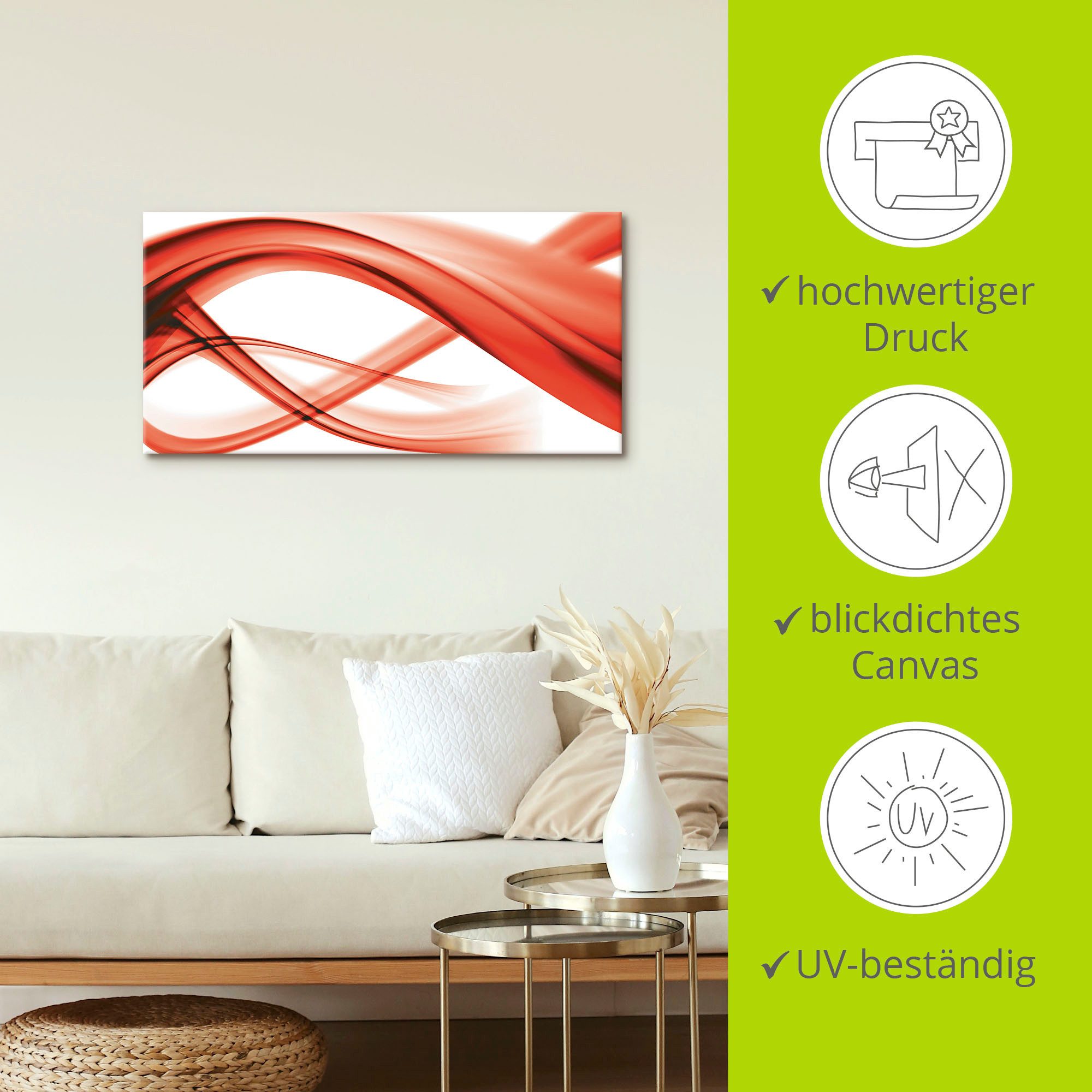 Artland Artprint Abstracte compositie als artprint op linnen, poster in verschillende formaten maten