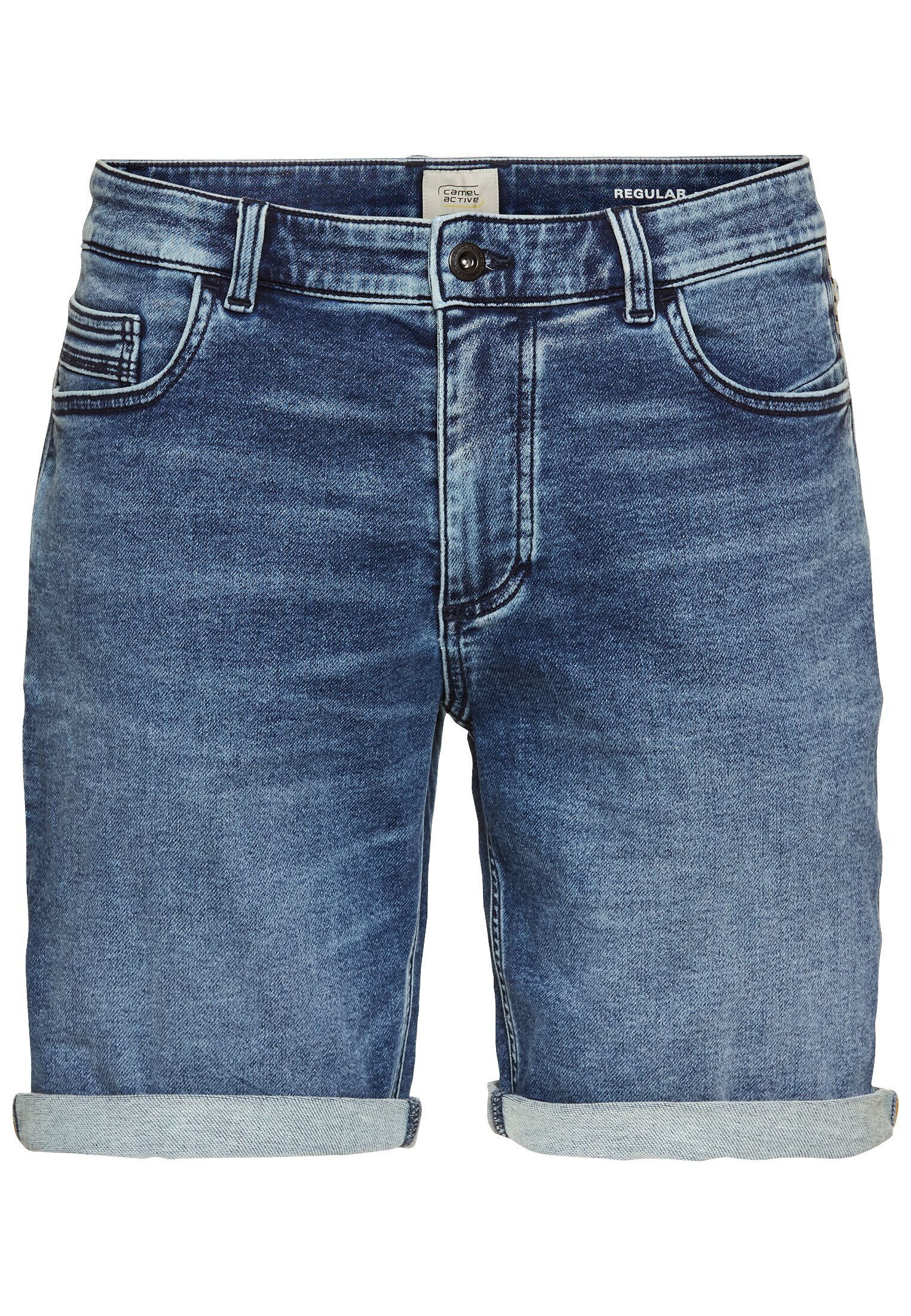 camel active Bermuda in 5-pocketsstijl heren bermuda broeken maat 32 blauw