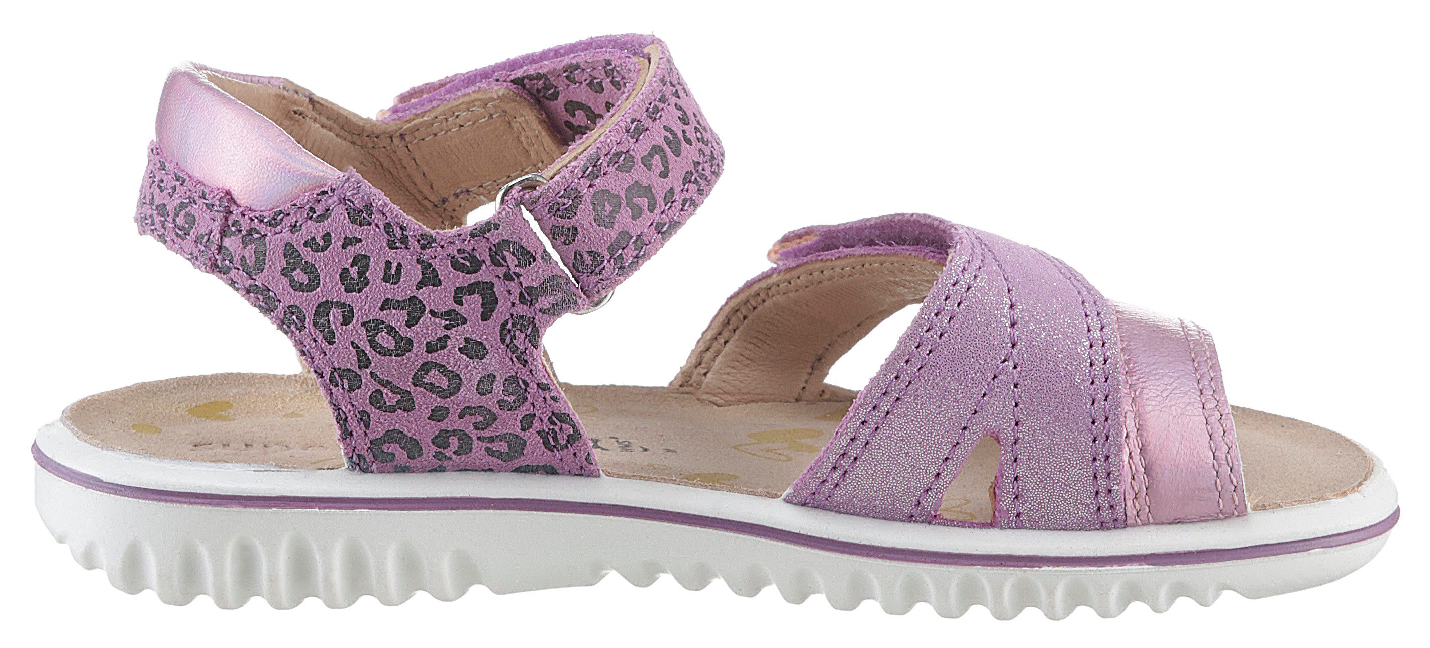 Superfit Sandalen SPARKLE WMS: middel Sandalette met coole luipaardprint, maat sjabloon om te downloaden