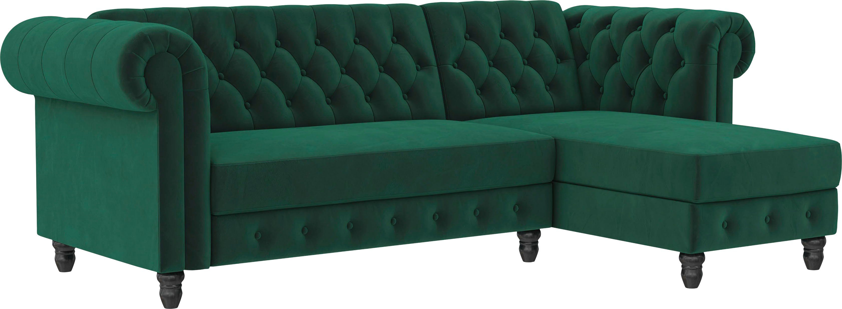 Dorel Home Hoekbank Felix, L-model, 241 cm (ligoppervlak108x195 cm), récamier verwisselbaar,