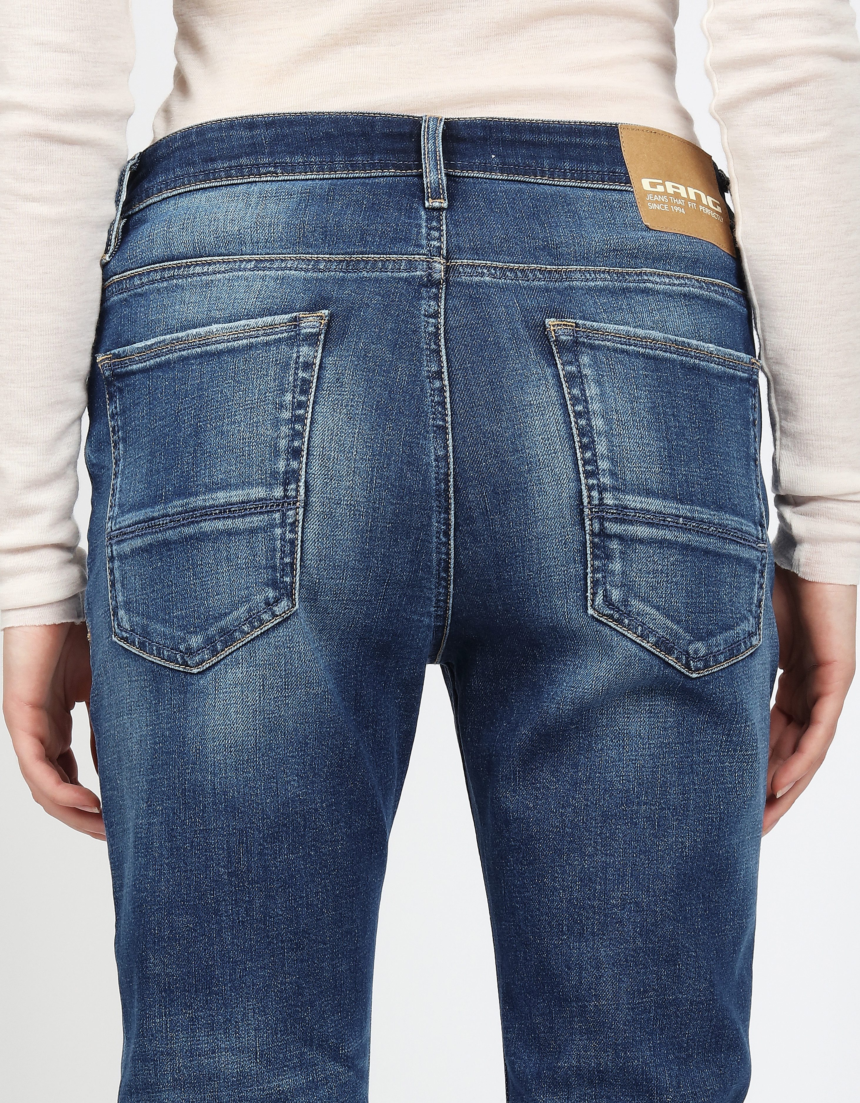 GANG Boyfriendjeans 94NICA CROPPED met rechte en verkorte broekspijpen