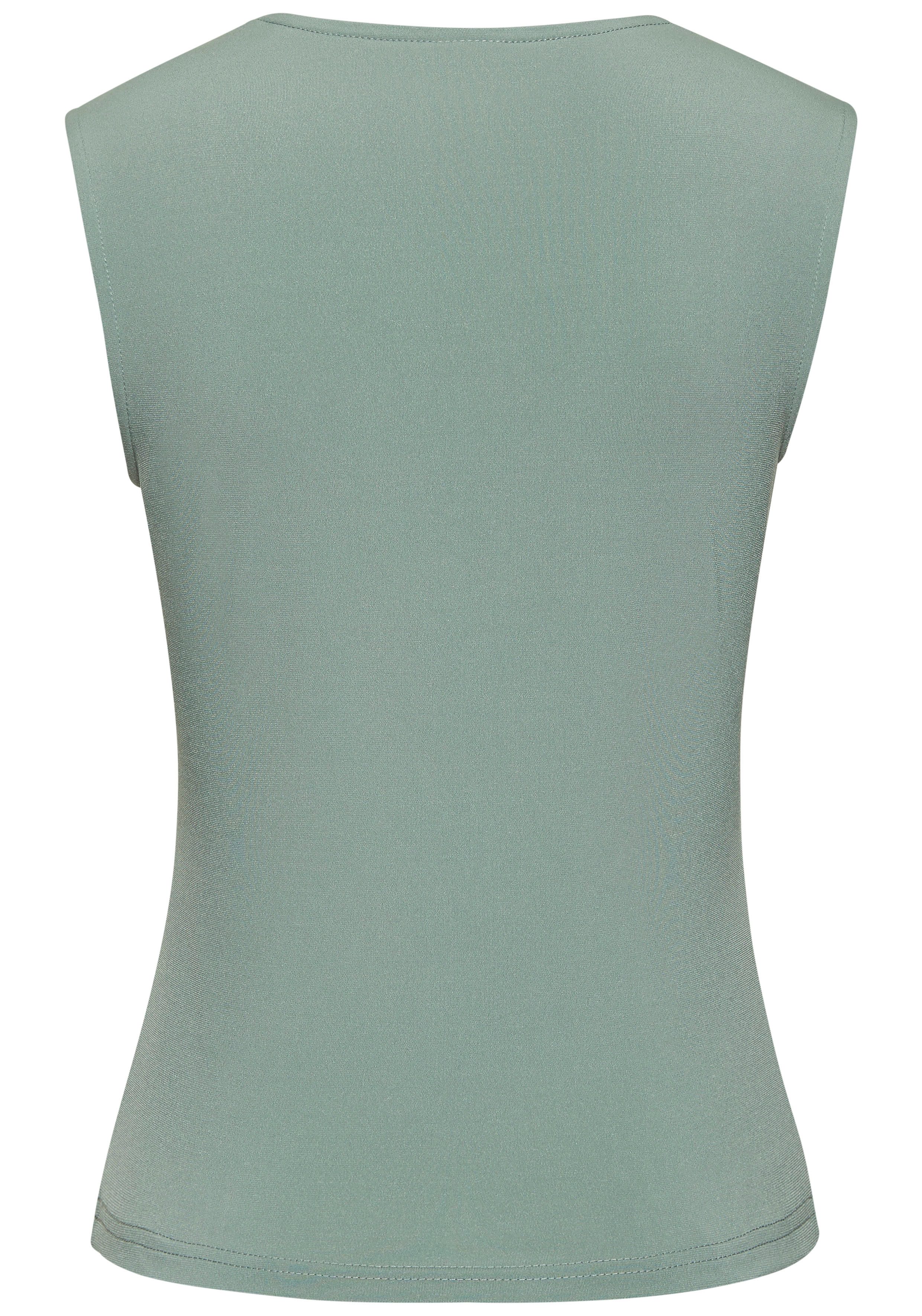 Lascana Tanktop van kreukvrij materiaal, elegant basis top met brede banden