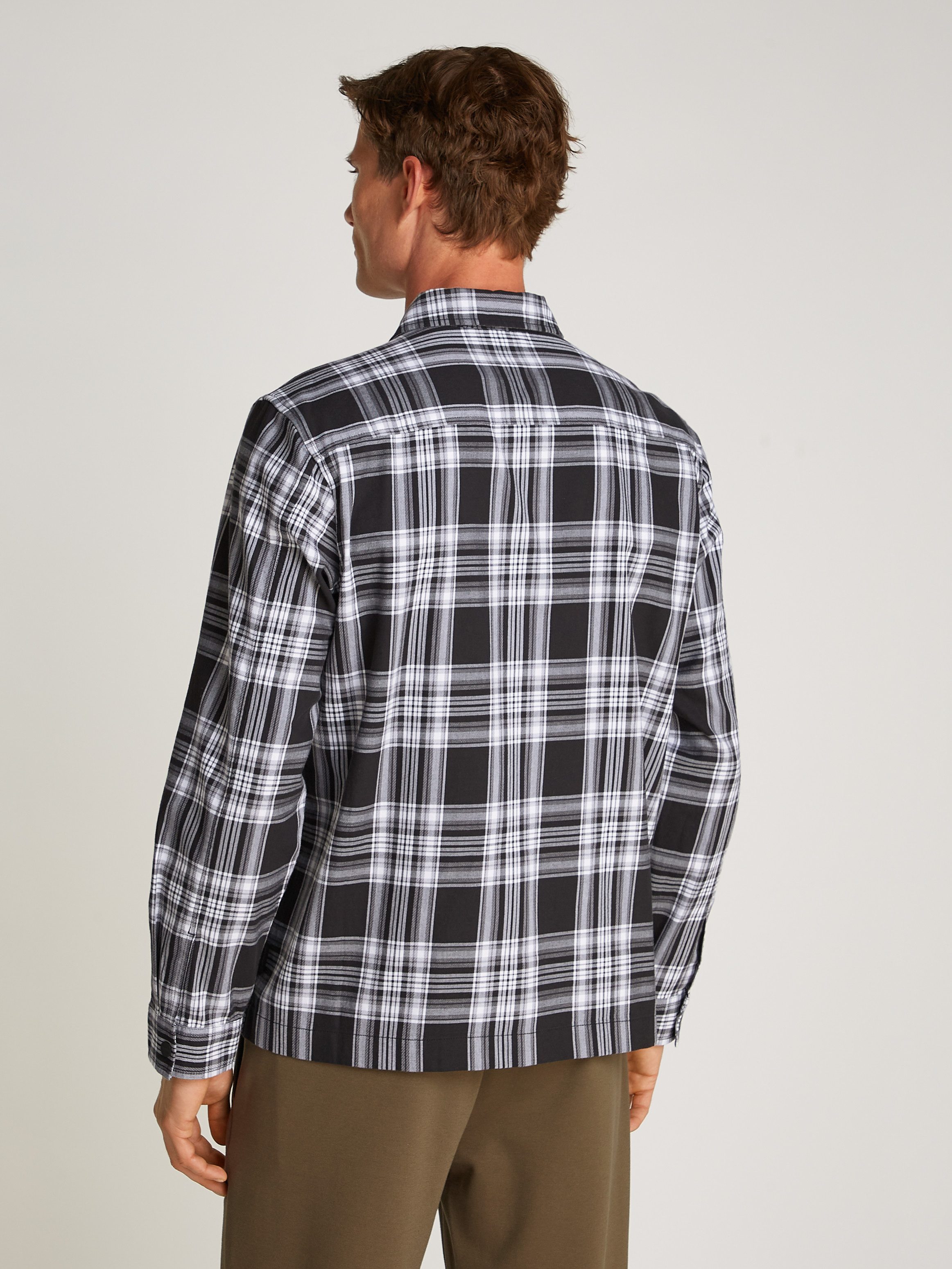 Calvin Klein Geruit overhemd TWILL CHECK SNAPS OVERSHIRT