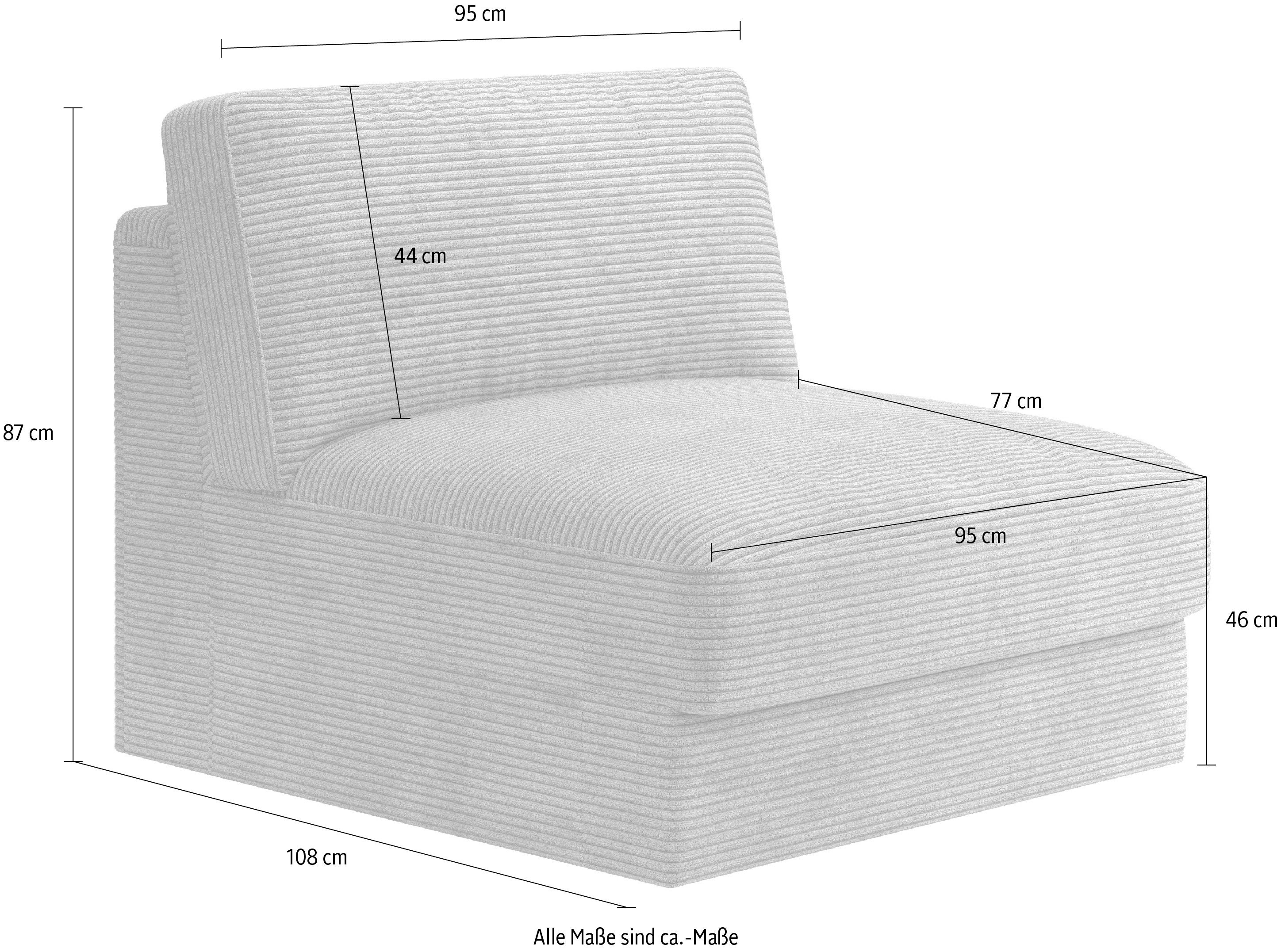 RAUM.ID Bank-middenelement Innovid Modern modulair bekledingsprogramma