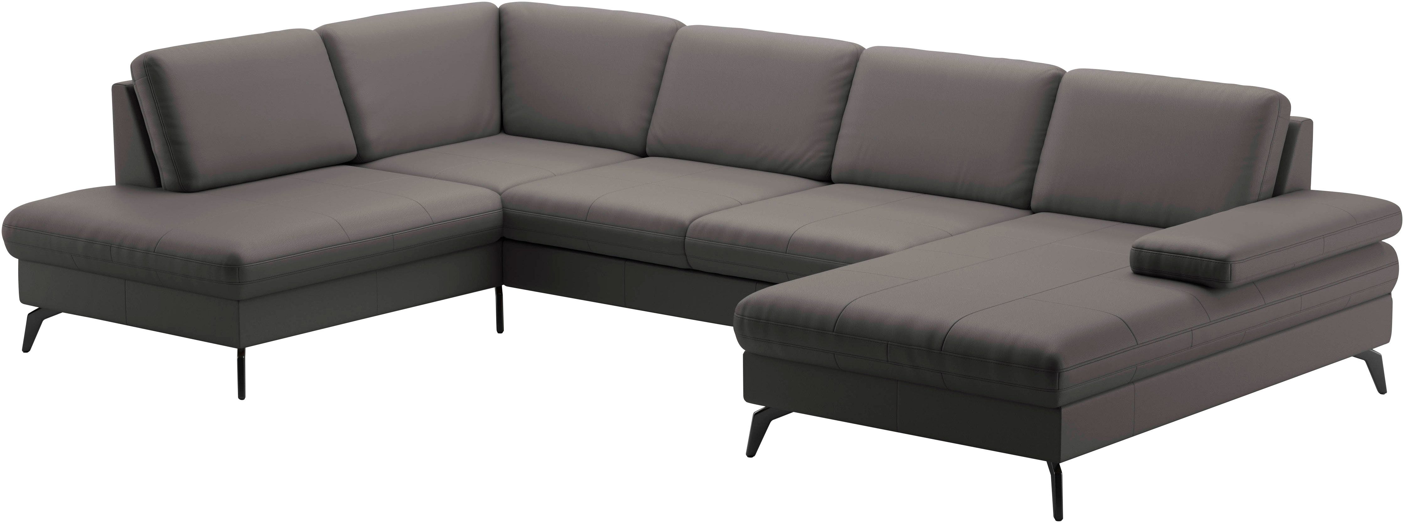 sit&more Zithoek Morris U-vorm, incl. zitdiepteverstelling keuze uit armleuningverstelling, bedfunctie & bedlade