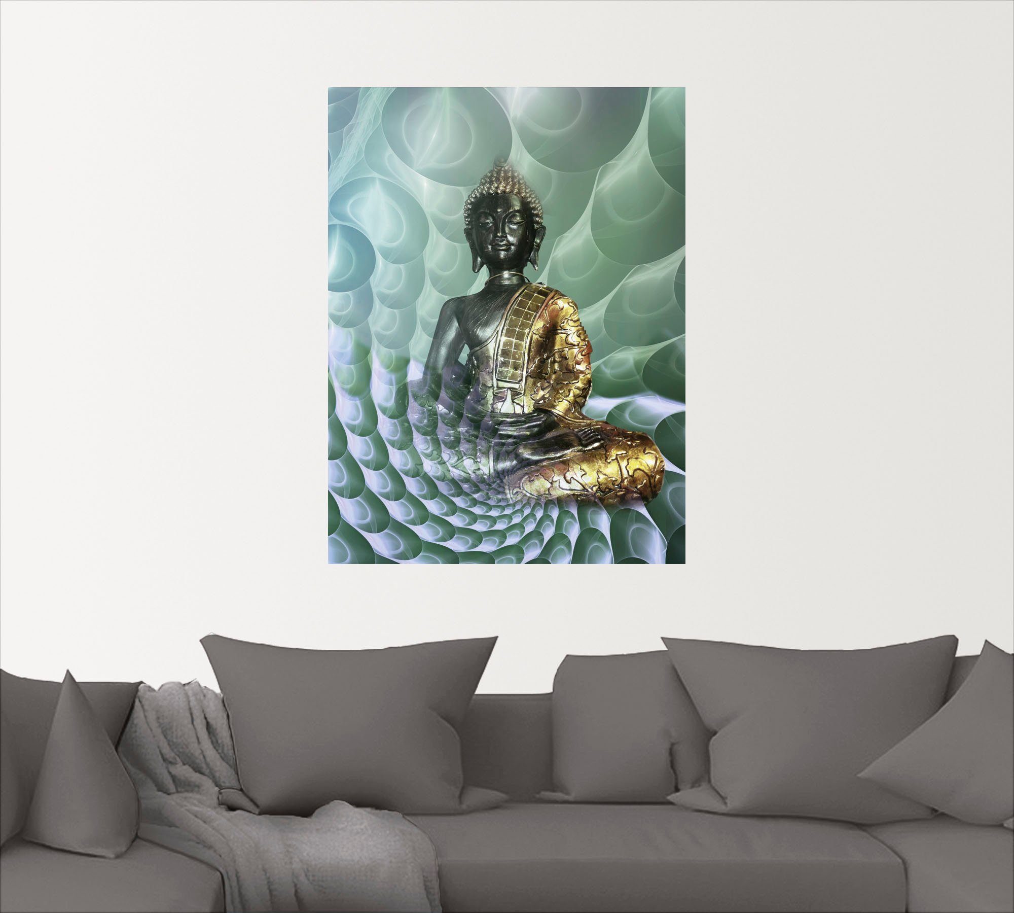 Artland Artprint Boeddha’s droomwereld CB als artprint van aluminium, artprint voor buiten, artprint op linnen, poster, muursticker