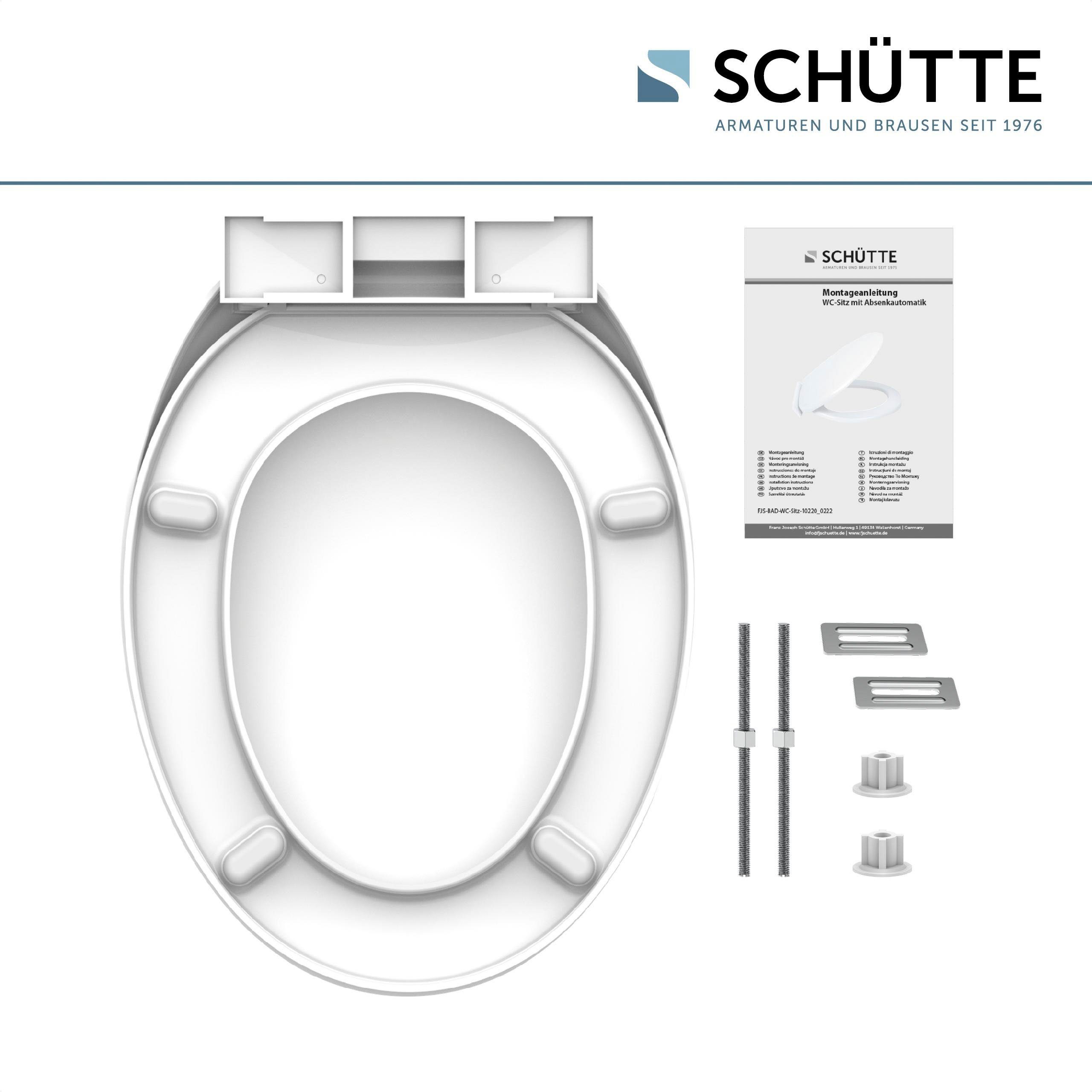 Schütte Toiletzitting Uni Duroplast, soft-closemechanisme