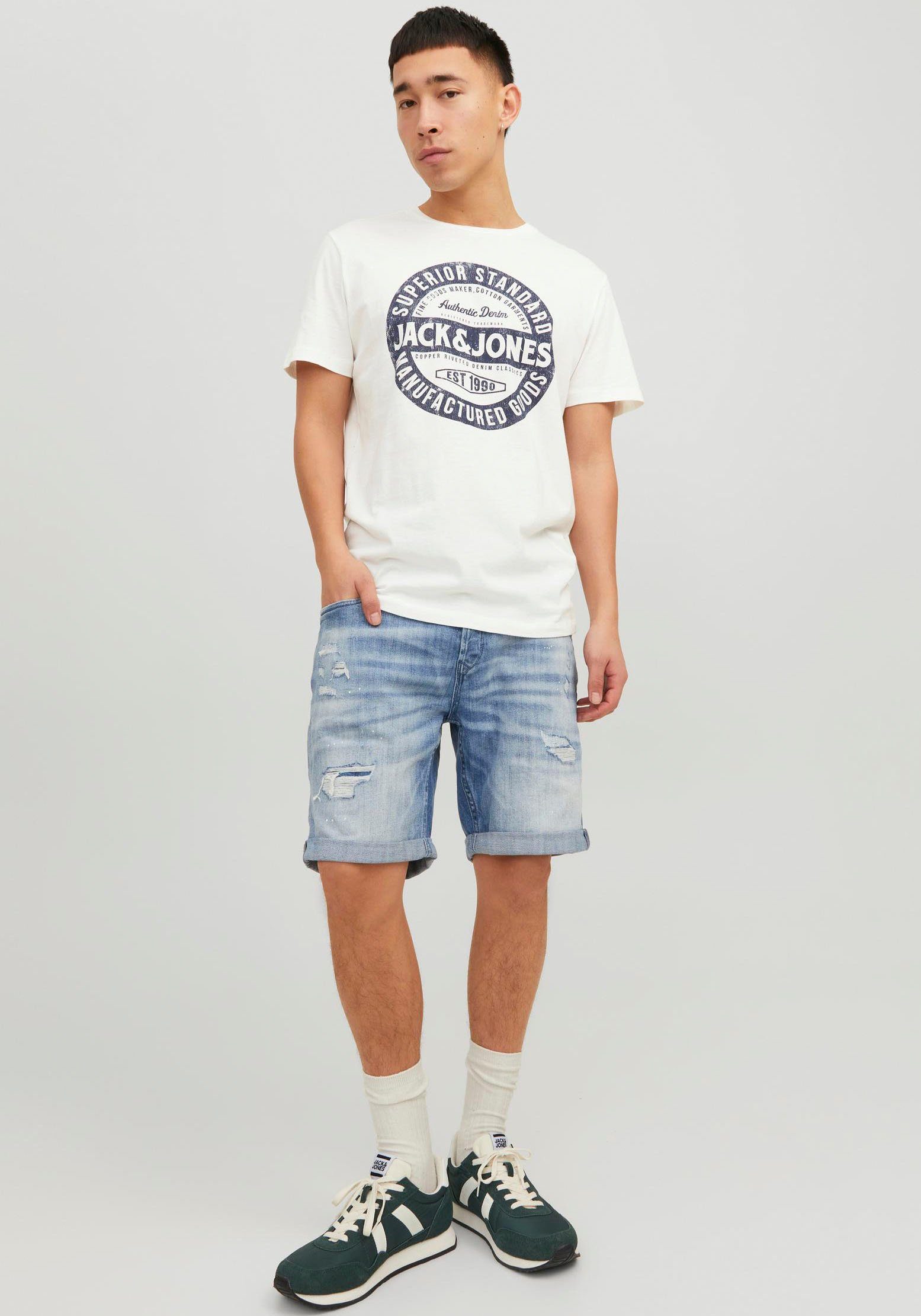 Jack & Jones Shirt met ronde hals JJEJEANS TEE SS O-NECK NOOS 23/24