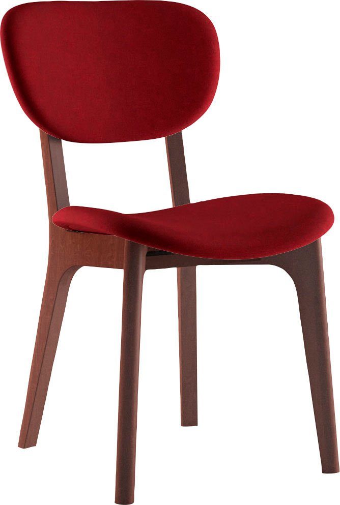 INOSIGN Stoel COZY Made in Italy Frame in beuken, kersen- of notenhout, massief hout, designstoel (set, 2 stuks)