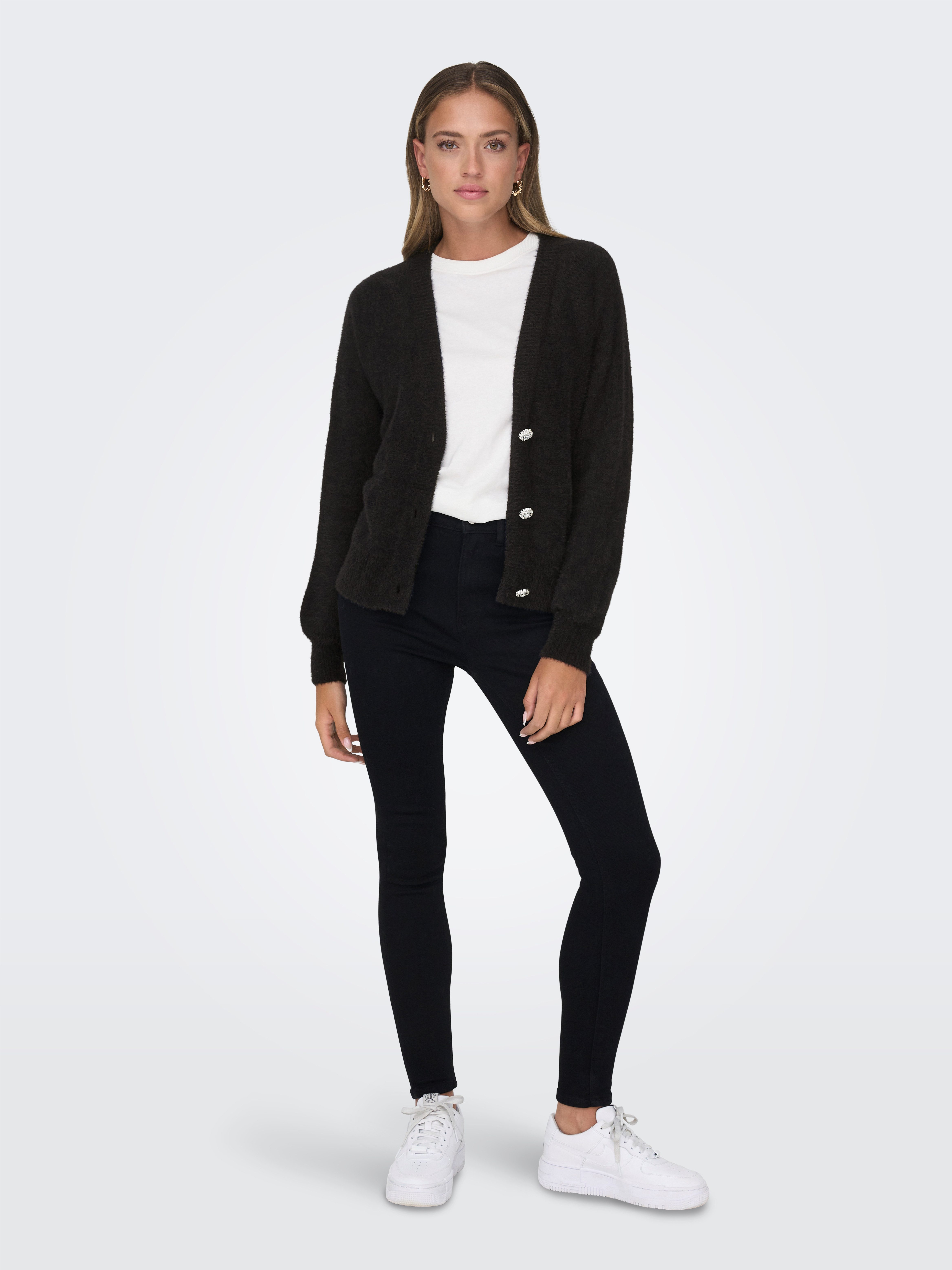 Only Vest ONLELLA PIUMO LS CARDIGAN KNT NOOS