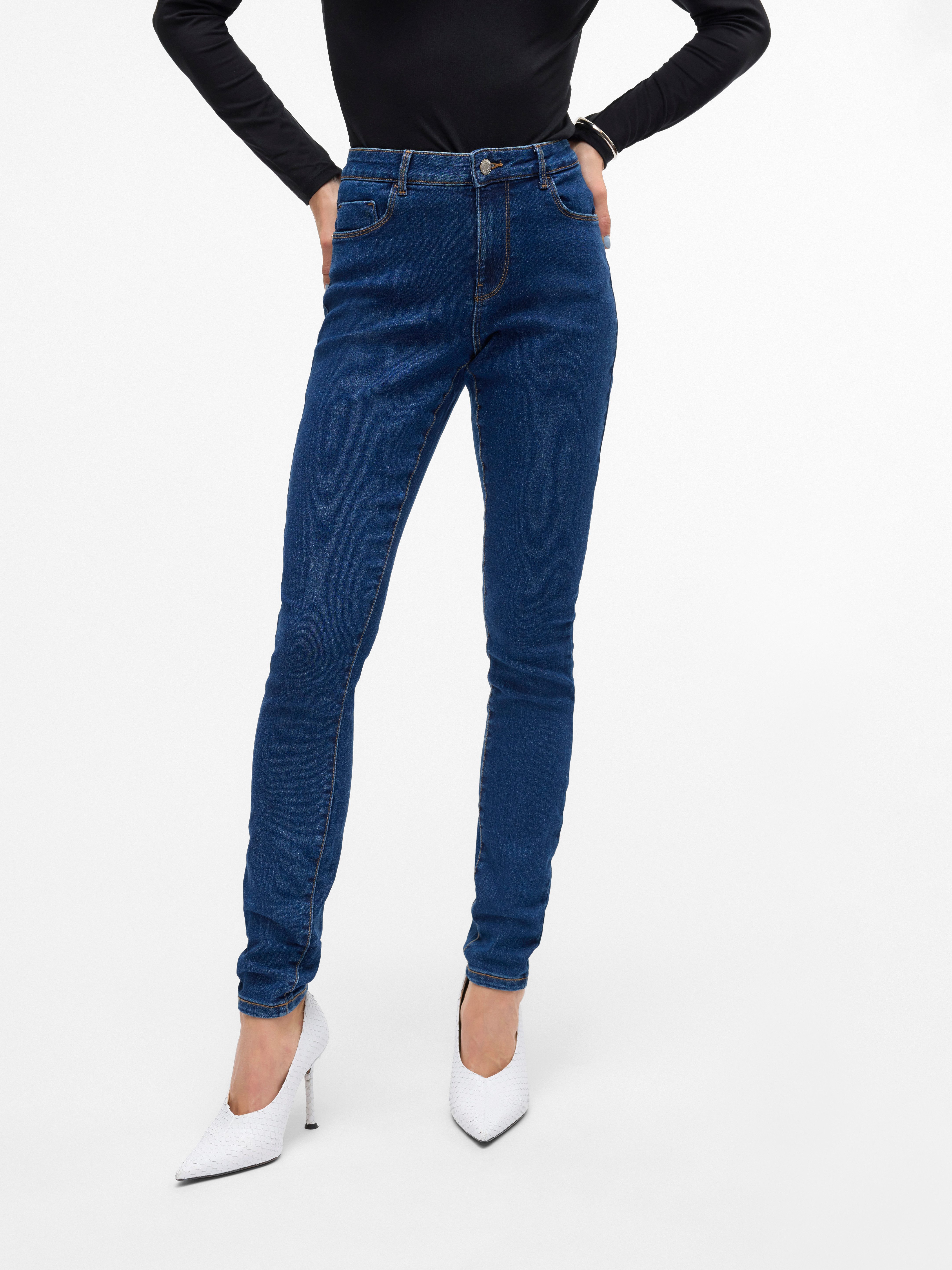 Vero Moda Skinny fit jeans VMELLY MR SKINNY JEANS BLUE NOOS