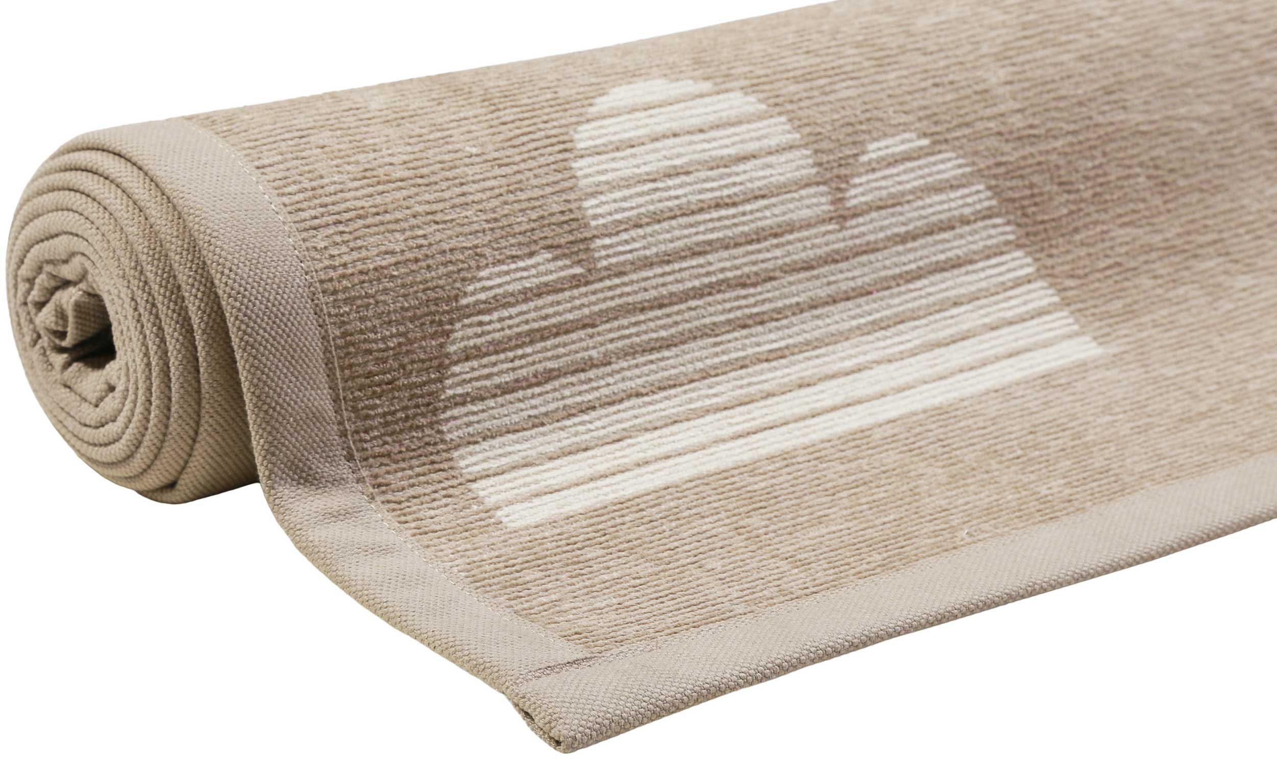Esprit Kindervloerkleed Lovely Rainbow ESP-002 Tweezijdig te gebruiken kleed, gekleurd omboord