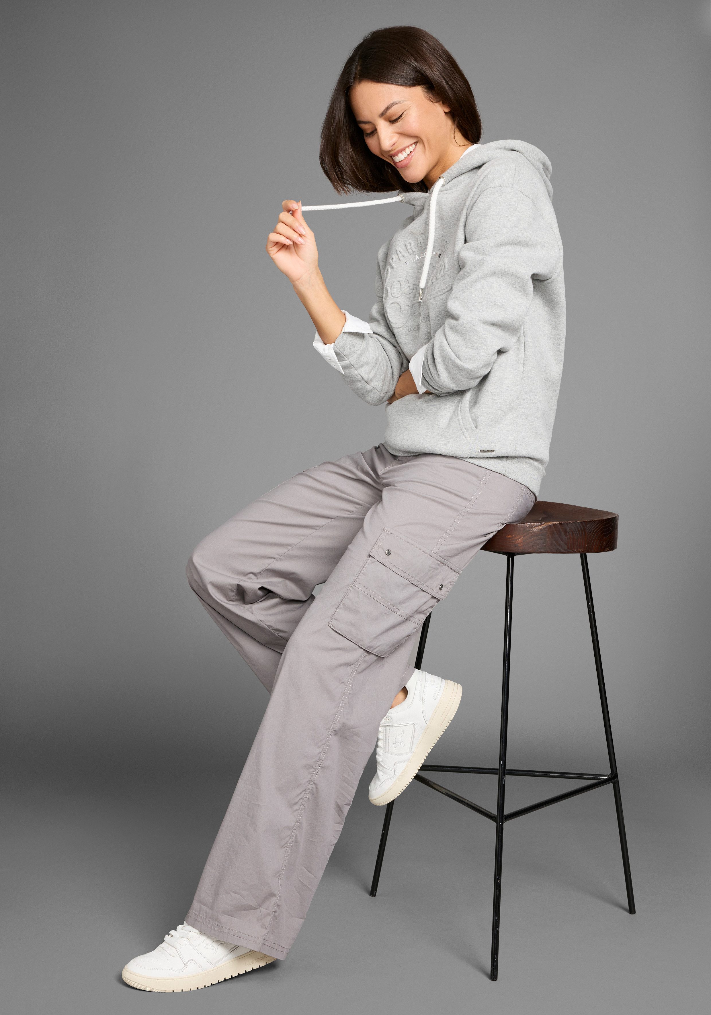 KangaROOS Cargobroek Wide-leg met cargozakken