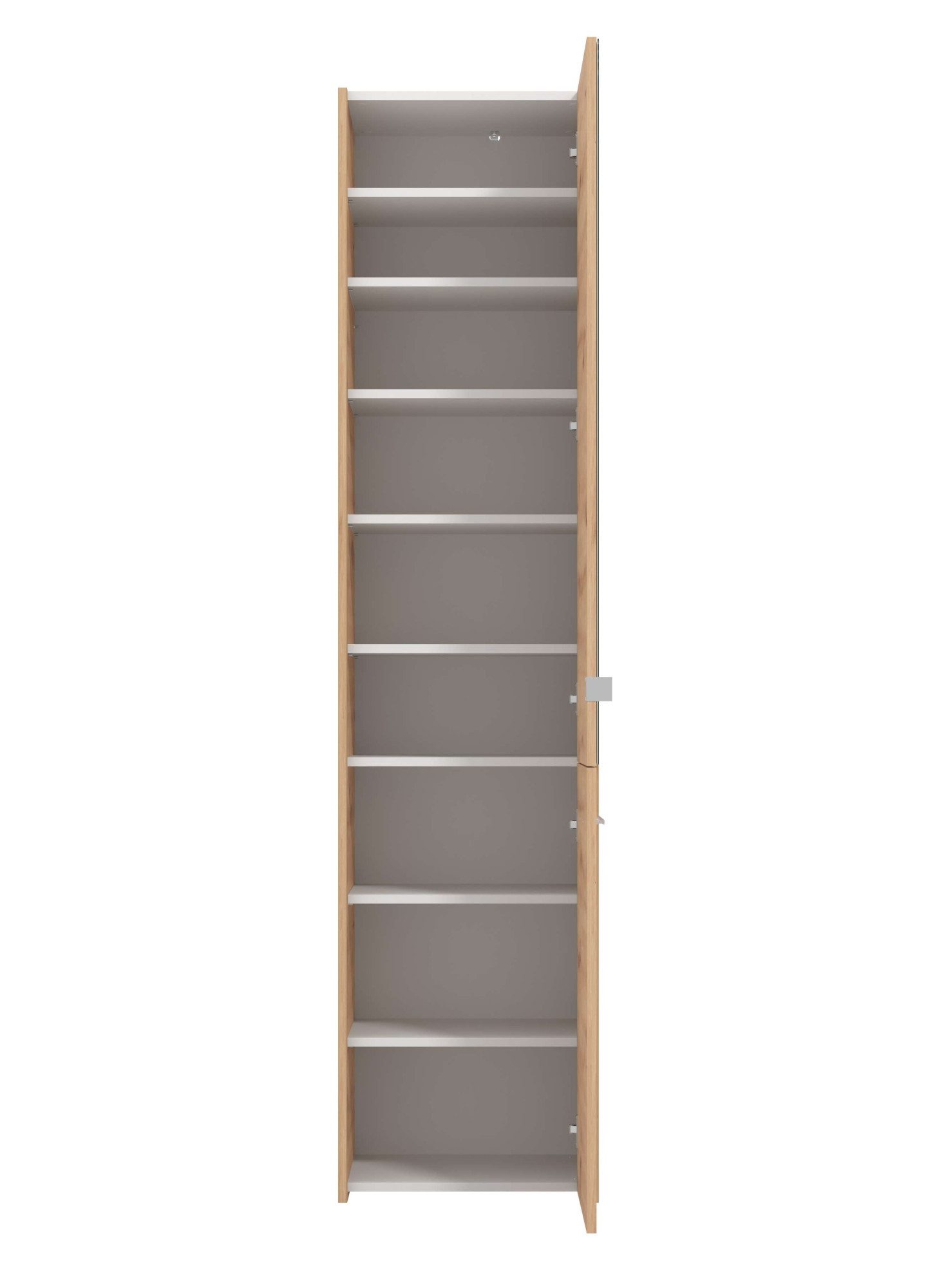 INOSIGN Schoenenkast Menorca schoenenkast, opslagkast, schoenenrek, breedte 47 cm met twee deuren, in moderne en elegante kleuren, met een spiegel