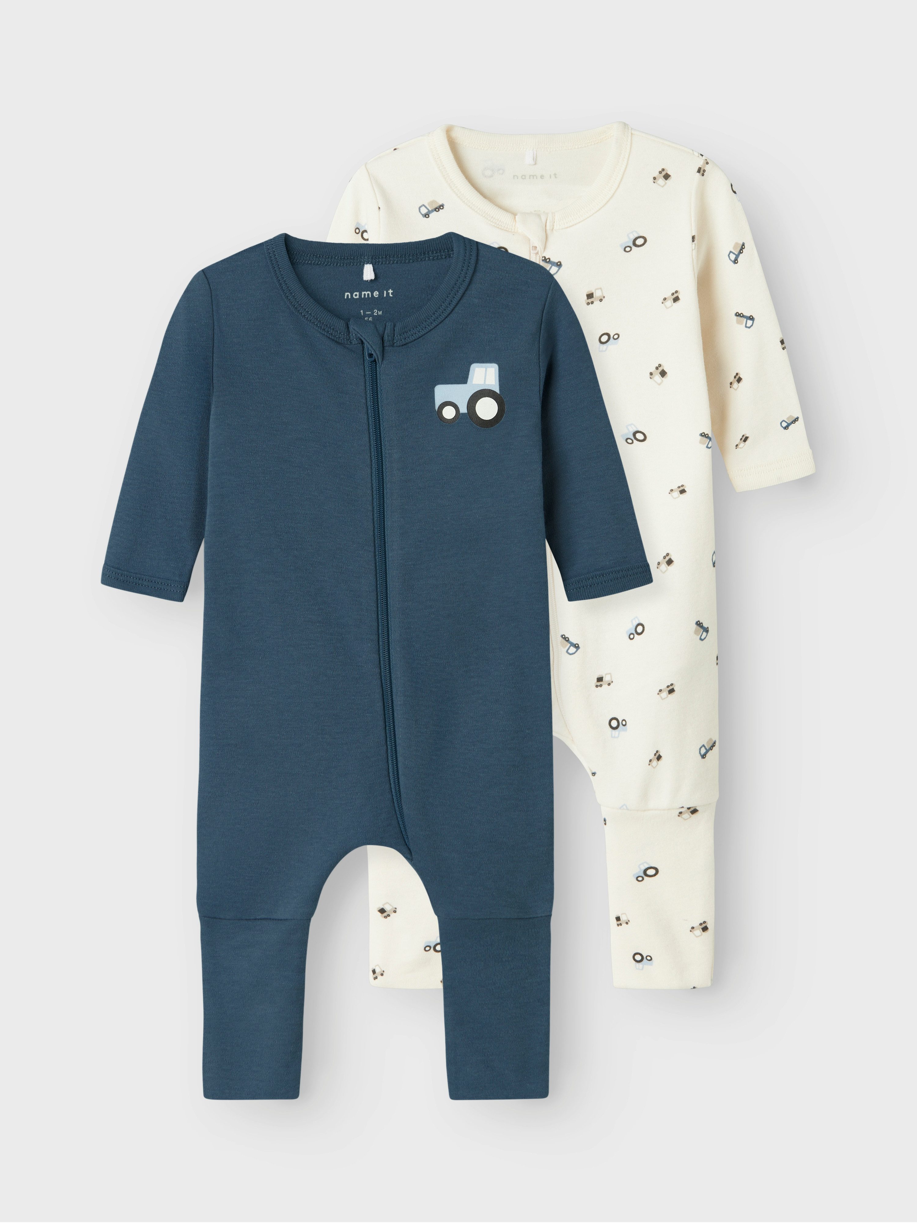 Name It Pyjama NBMNIGHTSUIT 2P ZIP FF JET TRACTOR NOOS (set, 2-delig)