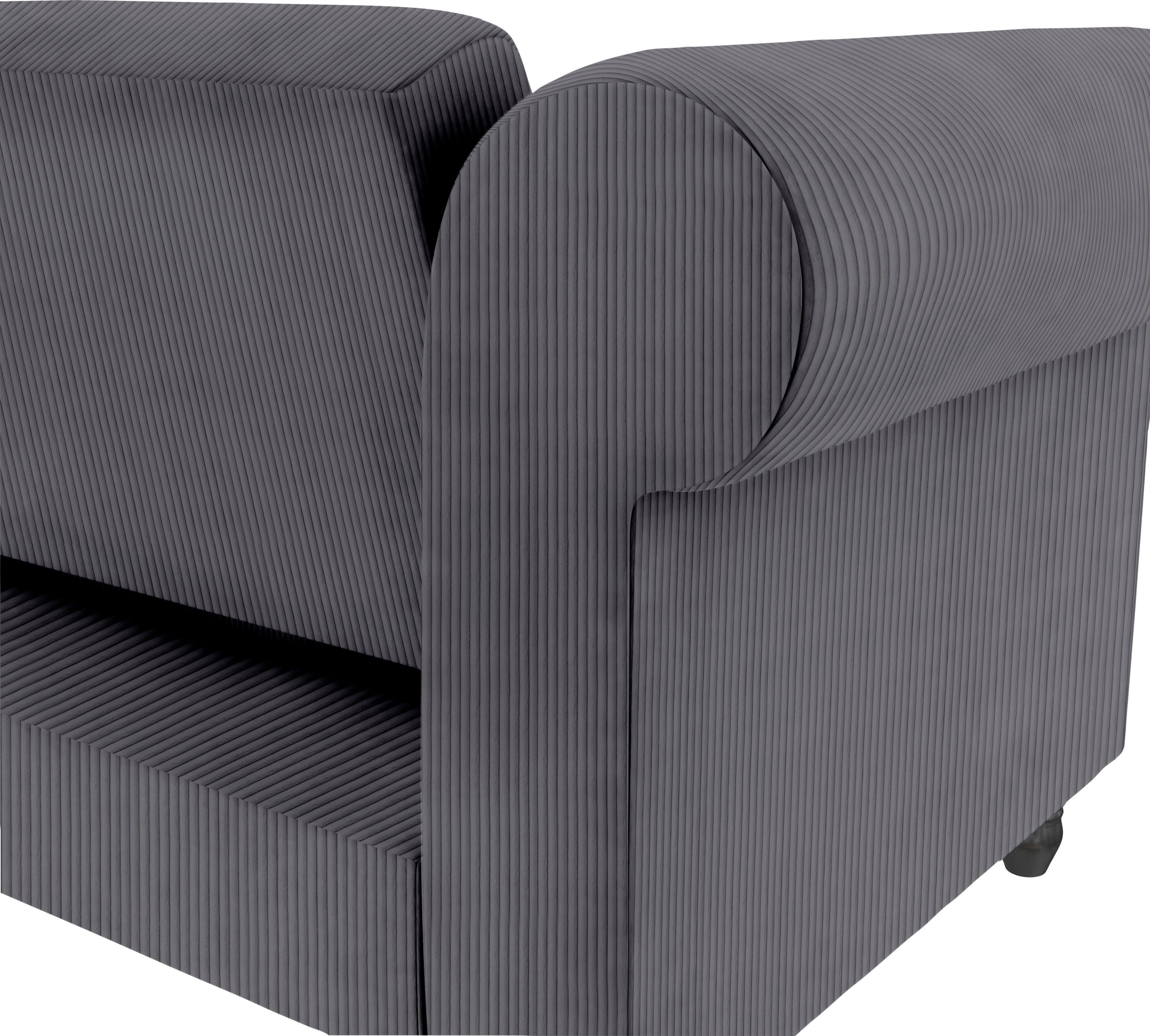 Dorel Home Hoekbank Felix II, L-model, bedbank 241cm (ligoppervlak 108x195 cm),