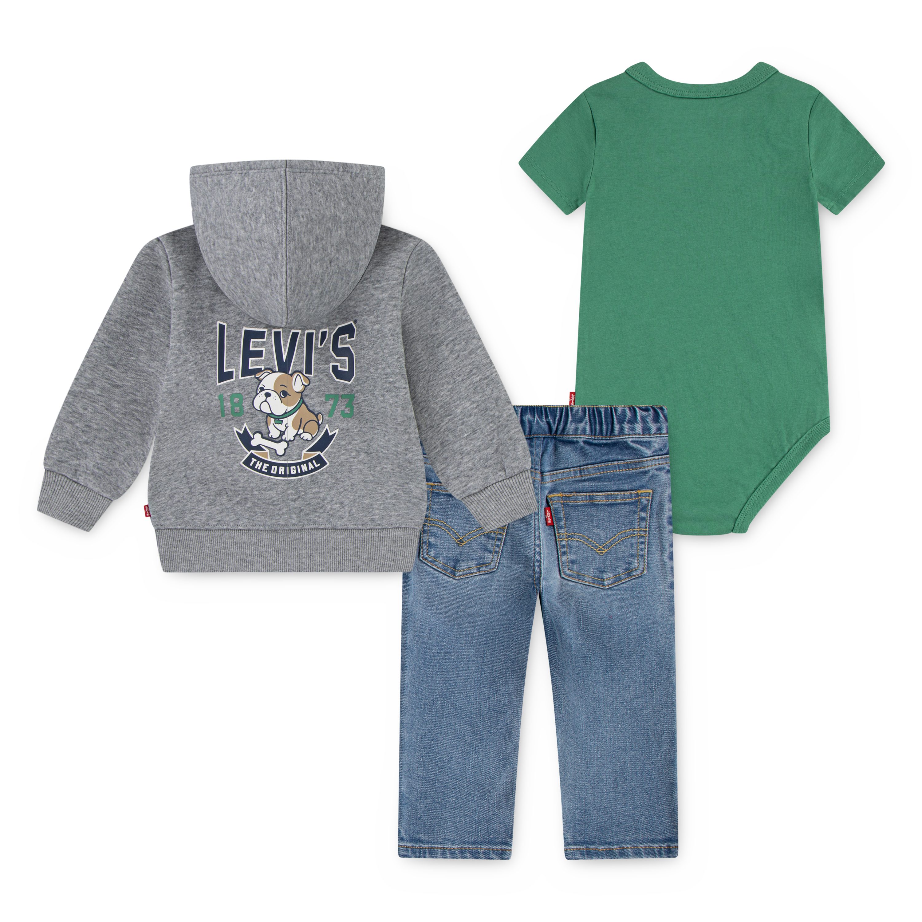 Levi's Kidswear Shirt broek jas Voor baby’s en peuters (set, 3-delig)